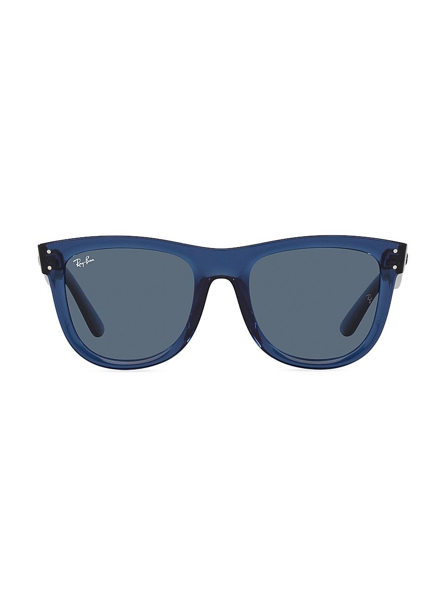Women's Reverse Collection 0Rbr0502s Wayfarer 50MM Sunglasses - Navy