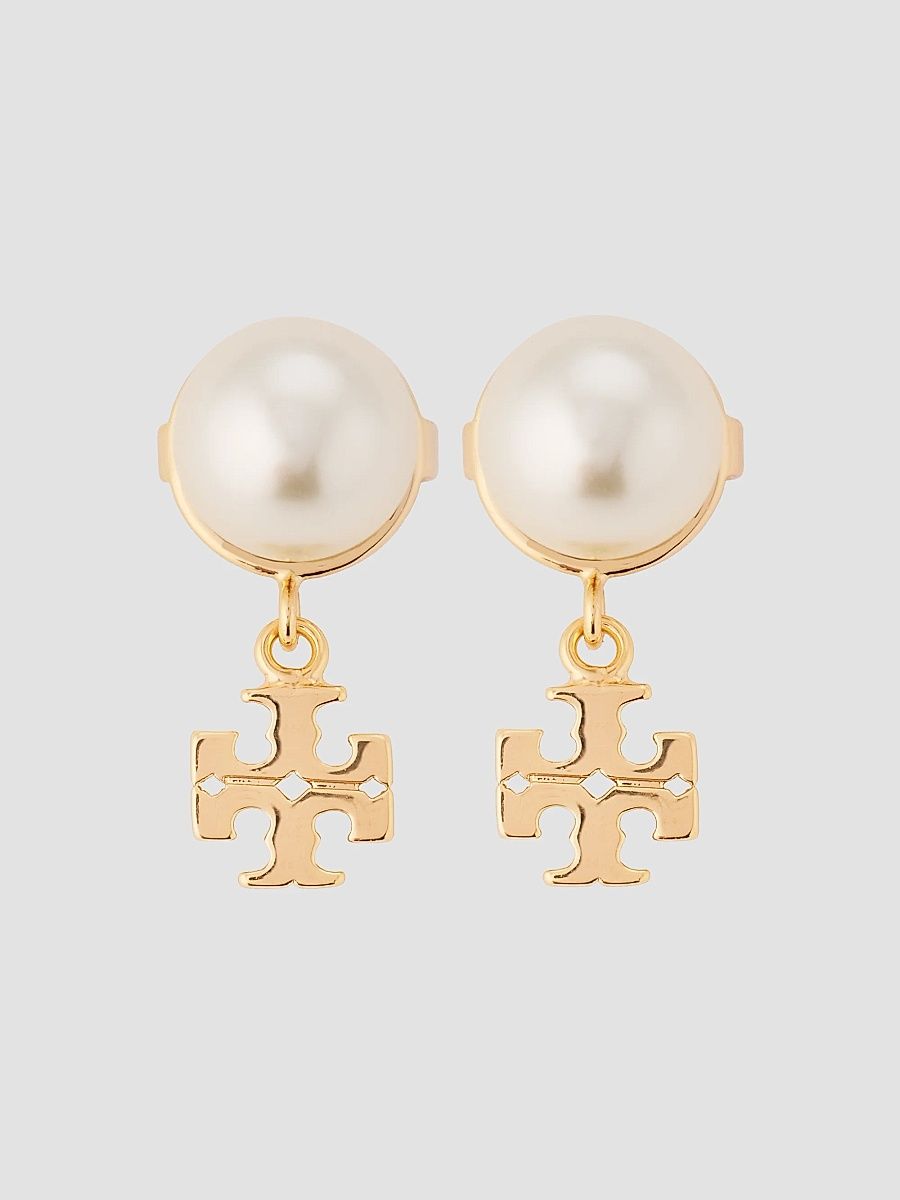 Women's Moondance 18K-Gold-Plated & Imitation Pearl Ear Jackets - Tory Gold Cream