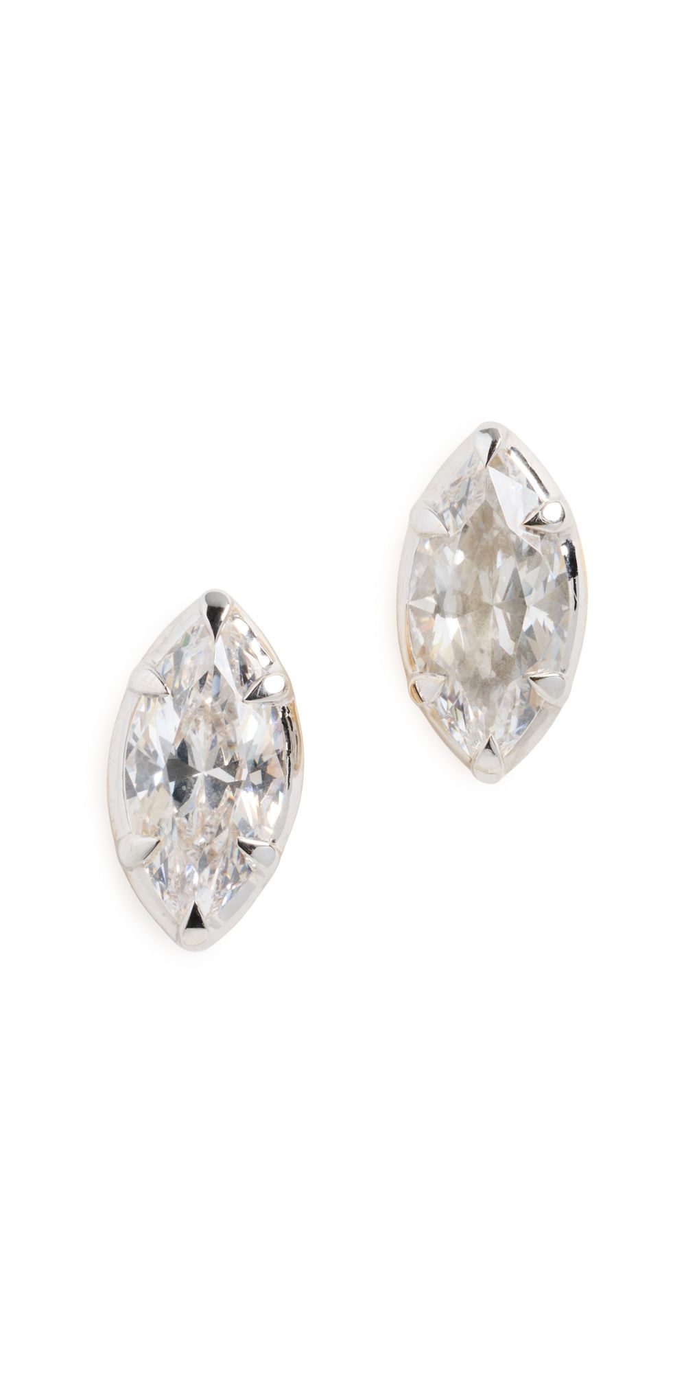 SHASHI Marquise Studs Gold One Size