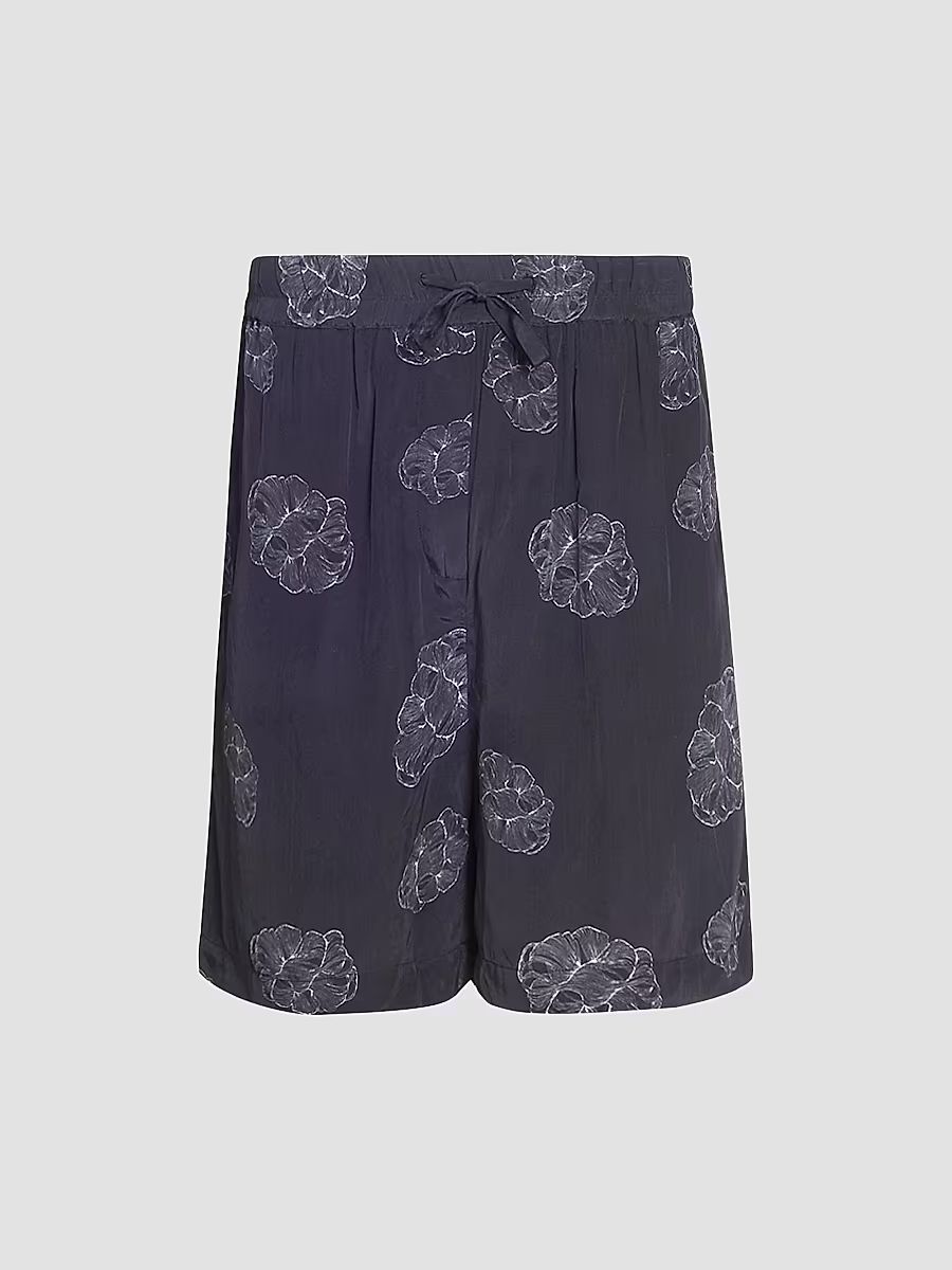 Men Fynn Crepe Cloud Lines Shorts - Black Cream - Size 44