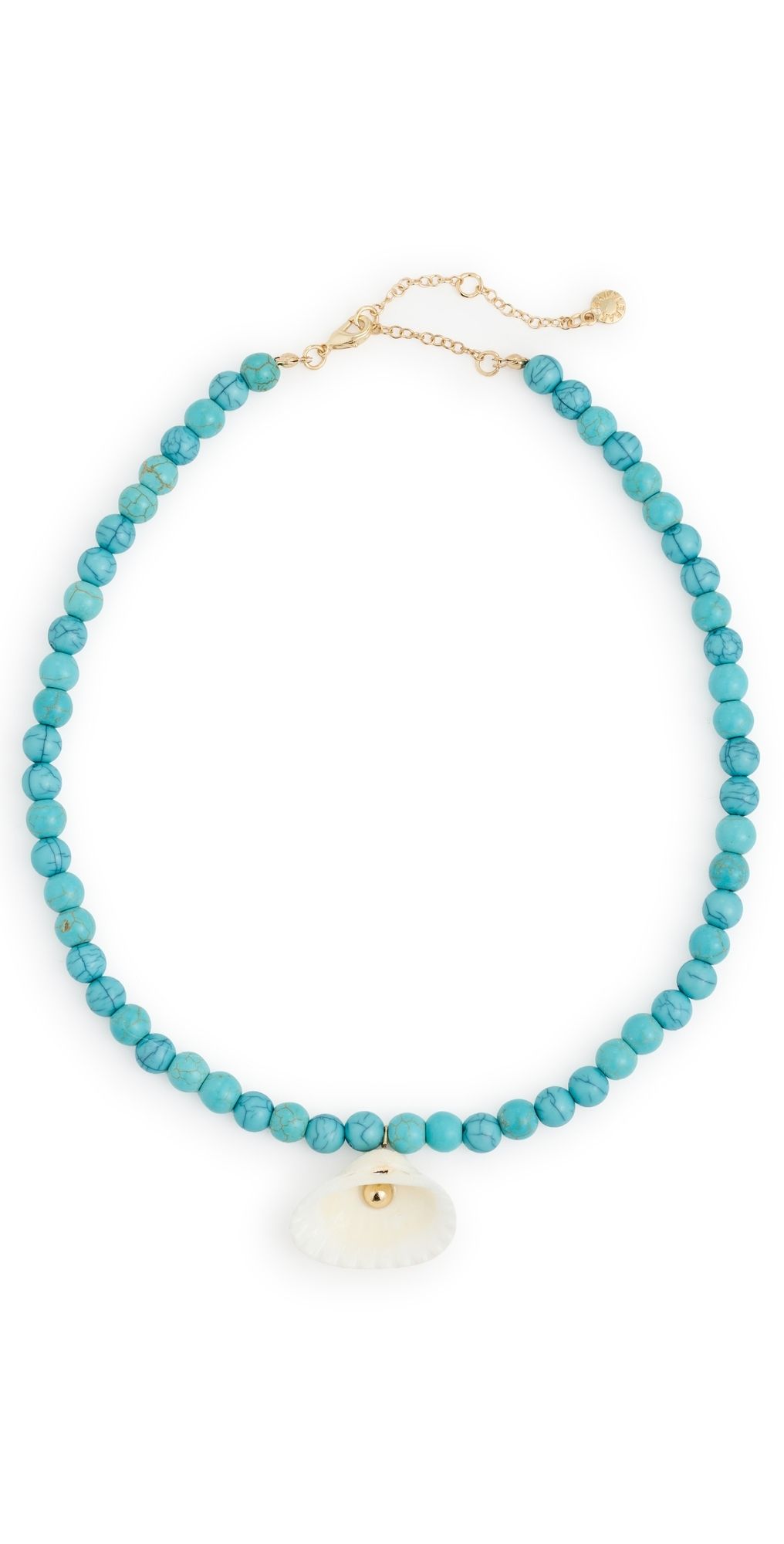 BaubleBar Julissa Semi-Precious Shell Necklace Turquoise One Size