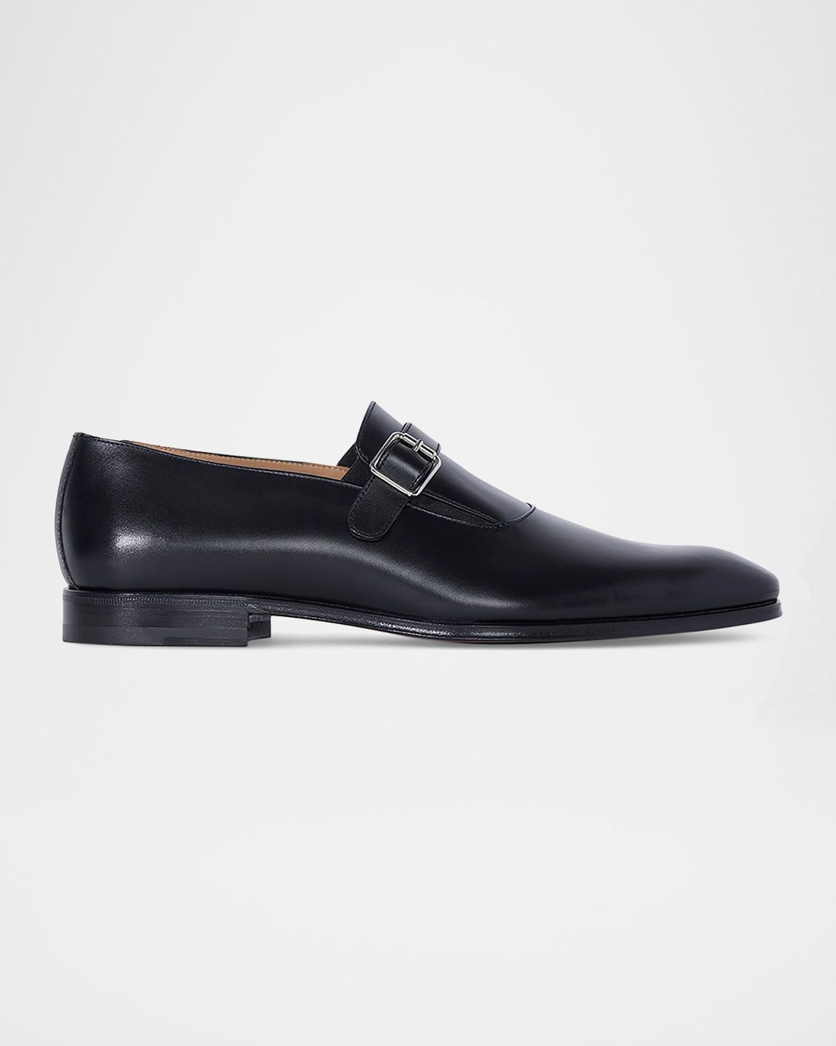 Men & apos;s Horace Leather Single-Monk Strap Loafers