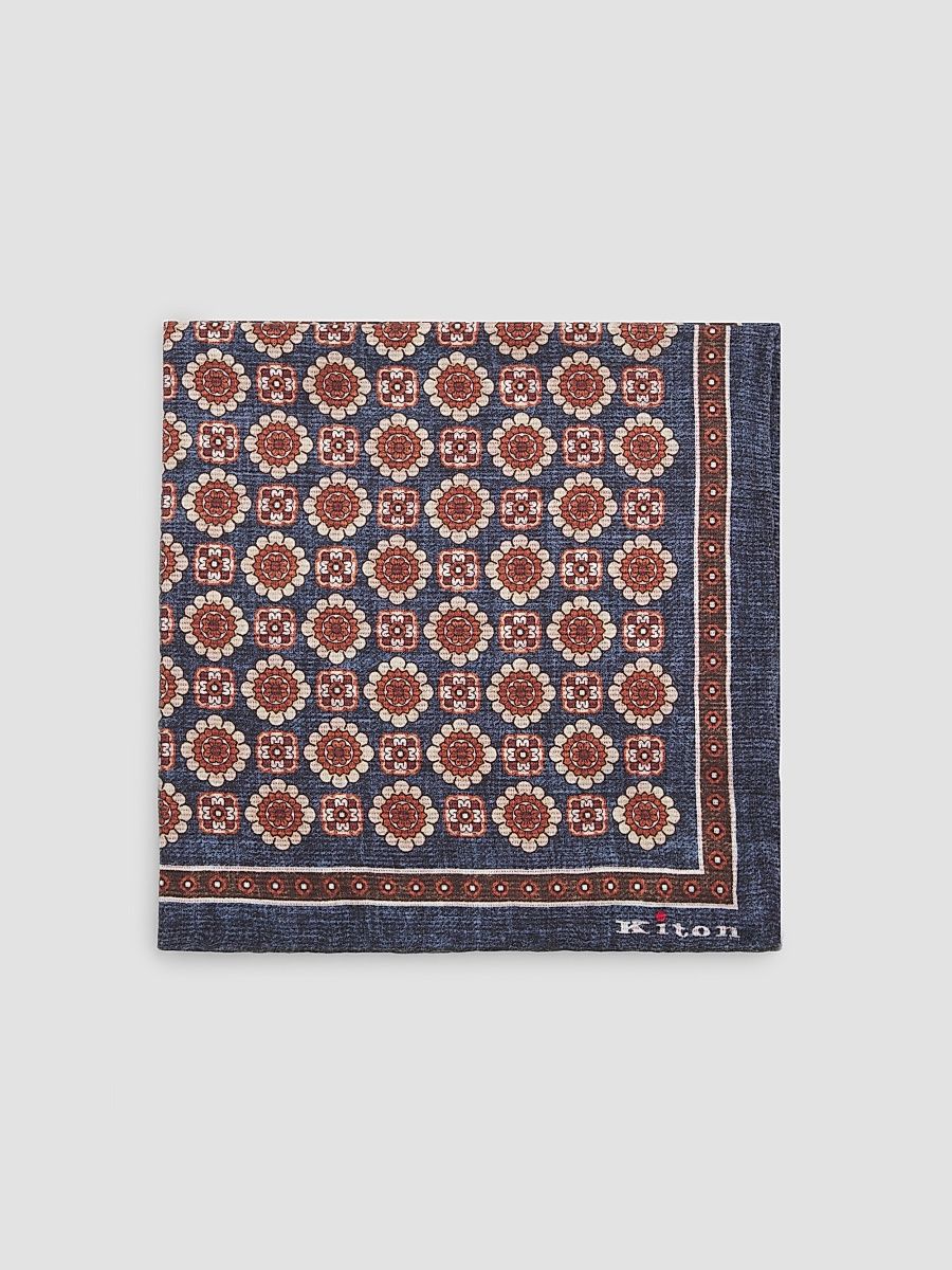 Men's Silk Pocket Square - Dark Brown