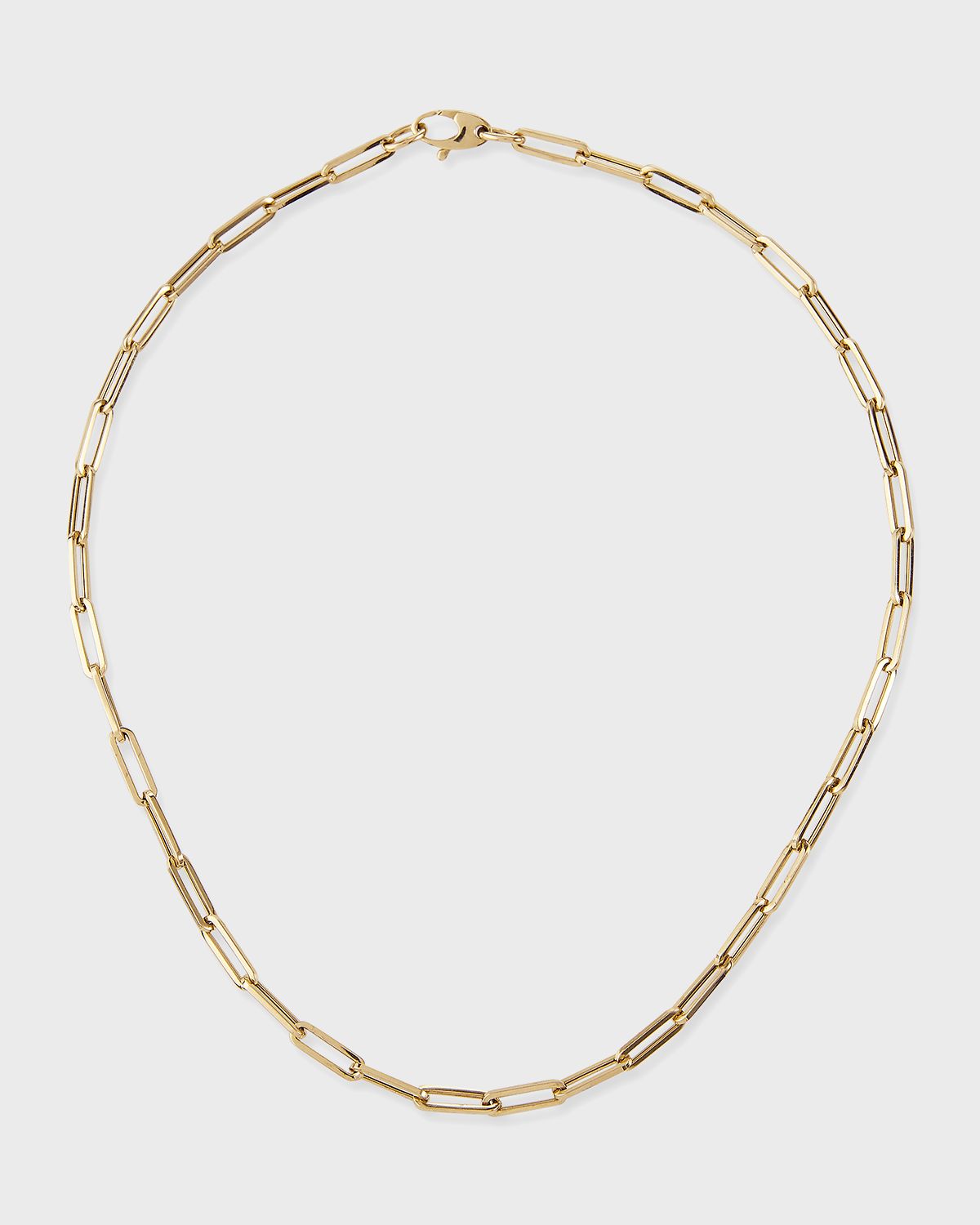 14k Small Link La Seta Necklace, 16"L