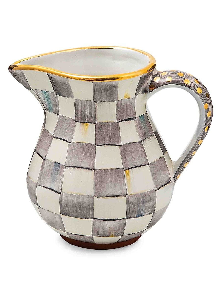 Sterling Check Portly Pitcher