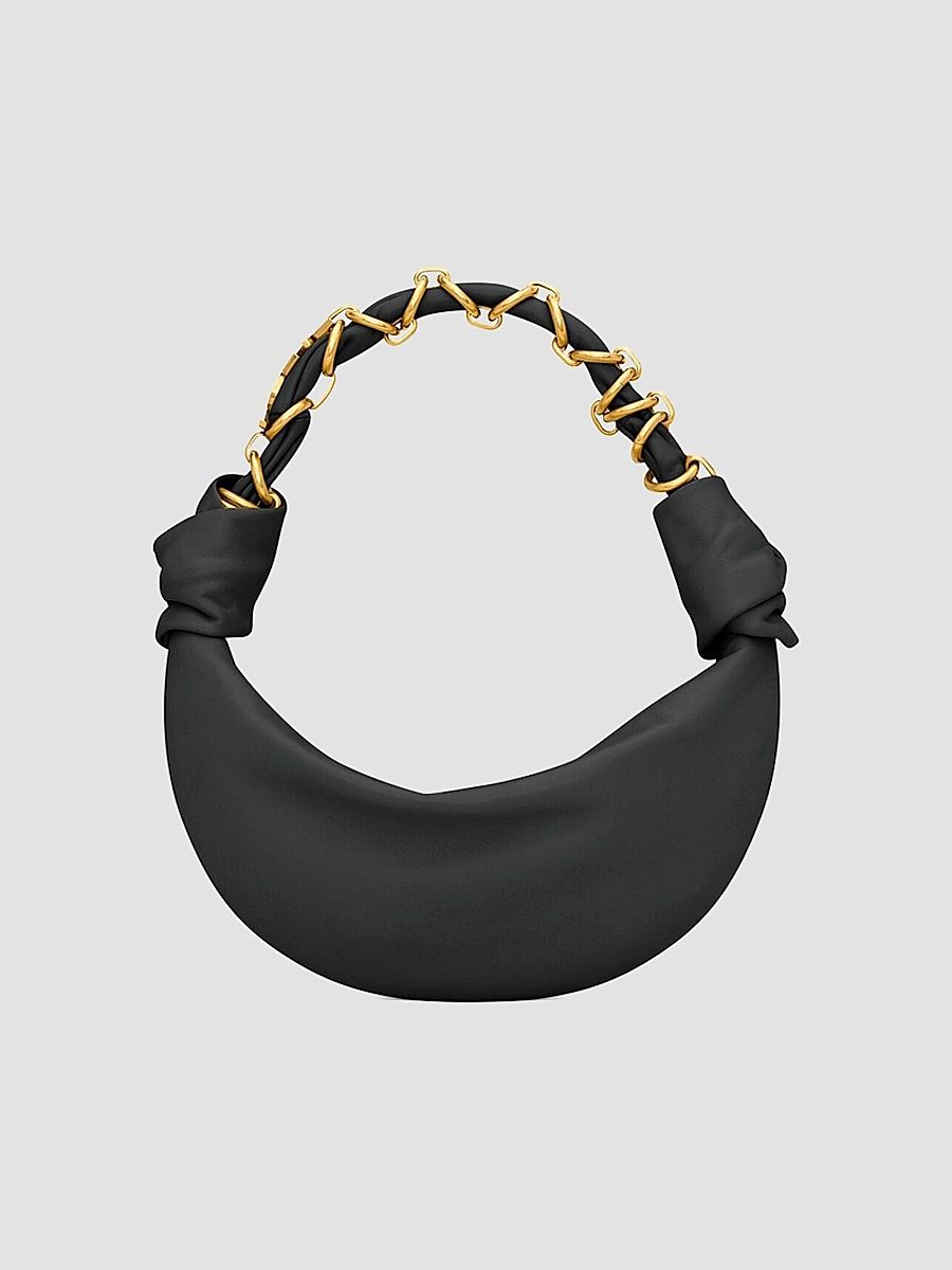 Saint Laurent Women's Amalia Mini Top Handle Bag in Lambskin - Black