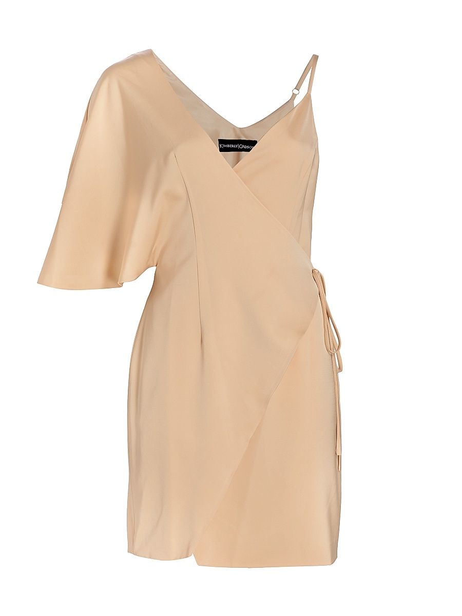 Women's Laurel One-Shoulder Minidress - Bone - Size XS