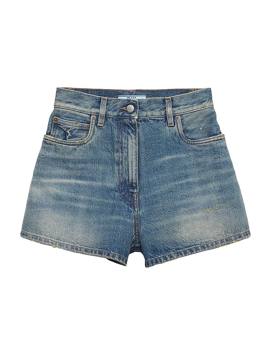 Women's Denim Shorts - Blue - Size 28