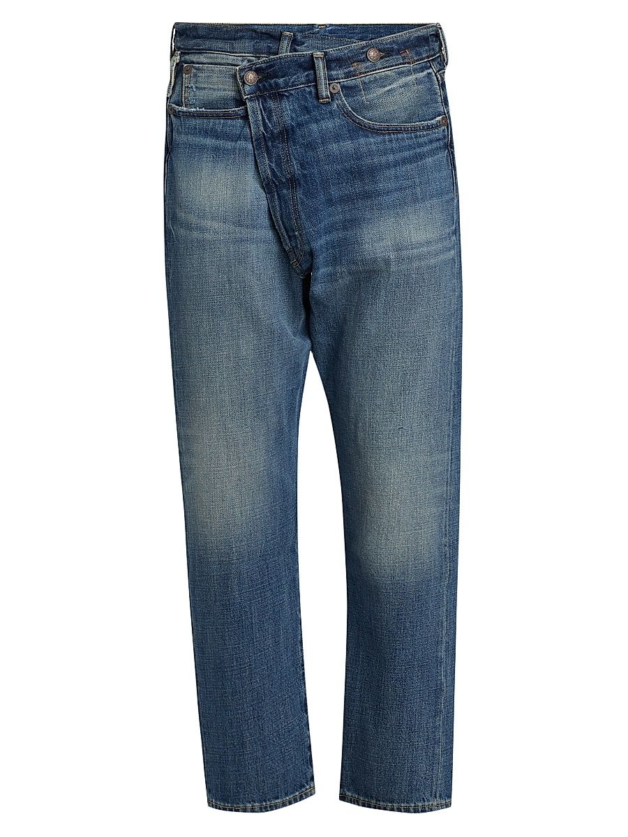 Women's Crossover Straight Jeans - Sanford Blue - Size 26