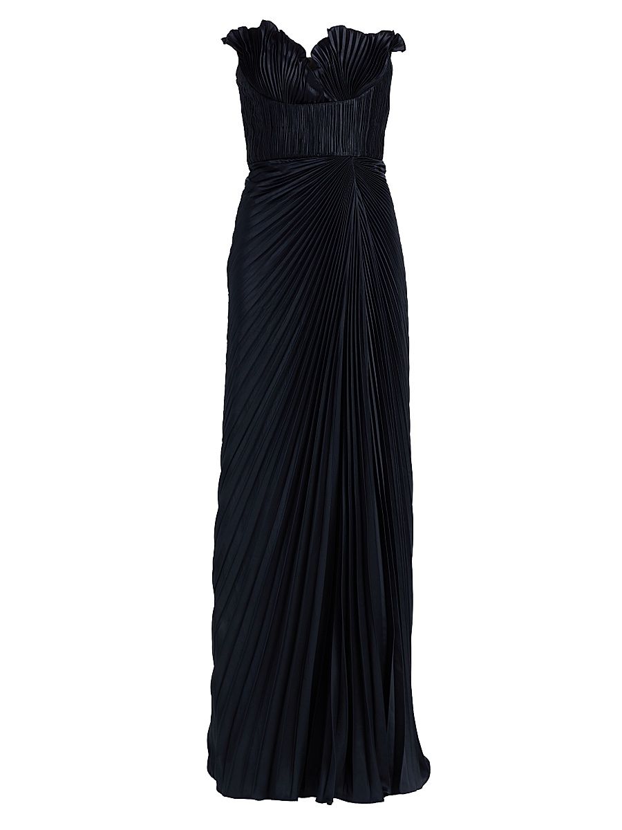Women's Kaylani Pleated Gown - Navy - Size 12