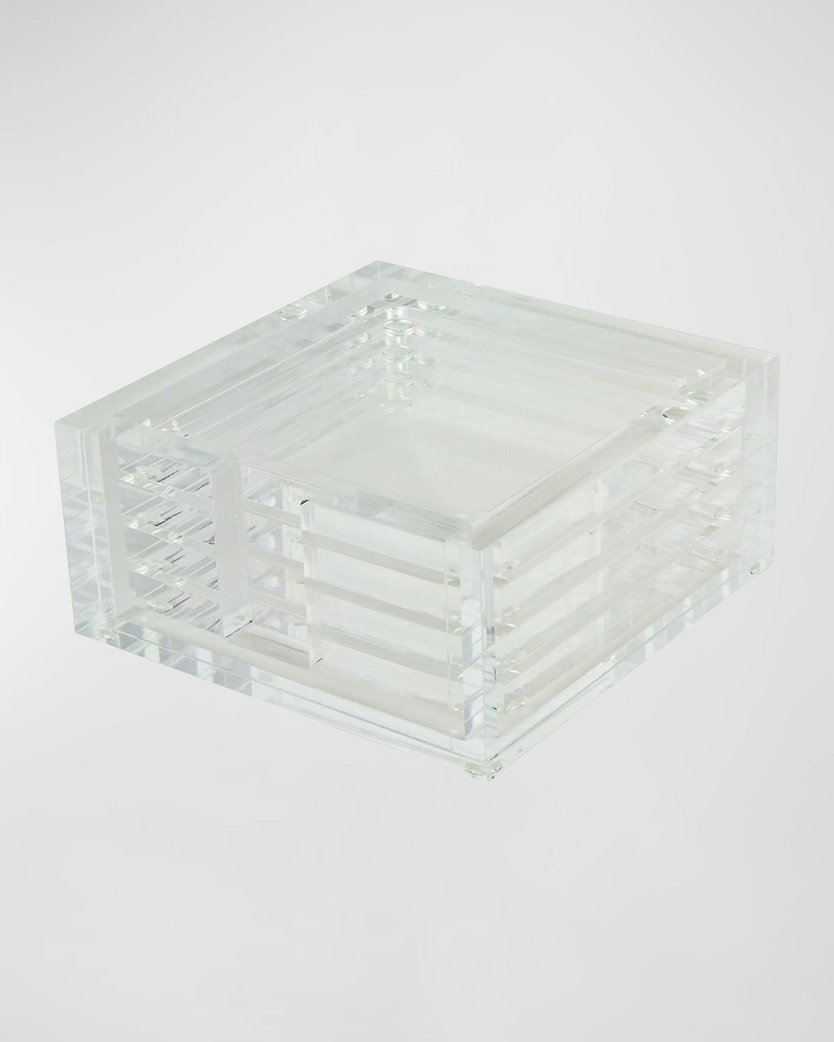 Lucite Coasters, Set of 4