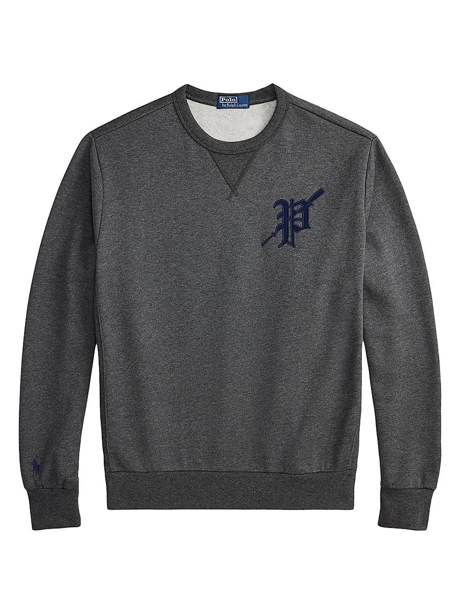 Men's Graphic Fleece Crewneck Sweatshirt - Barclayheather - Size XL