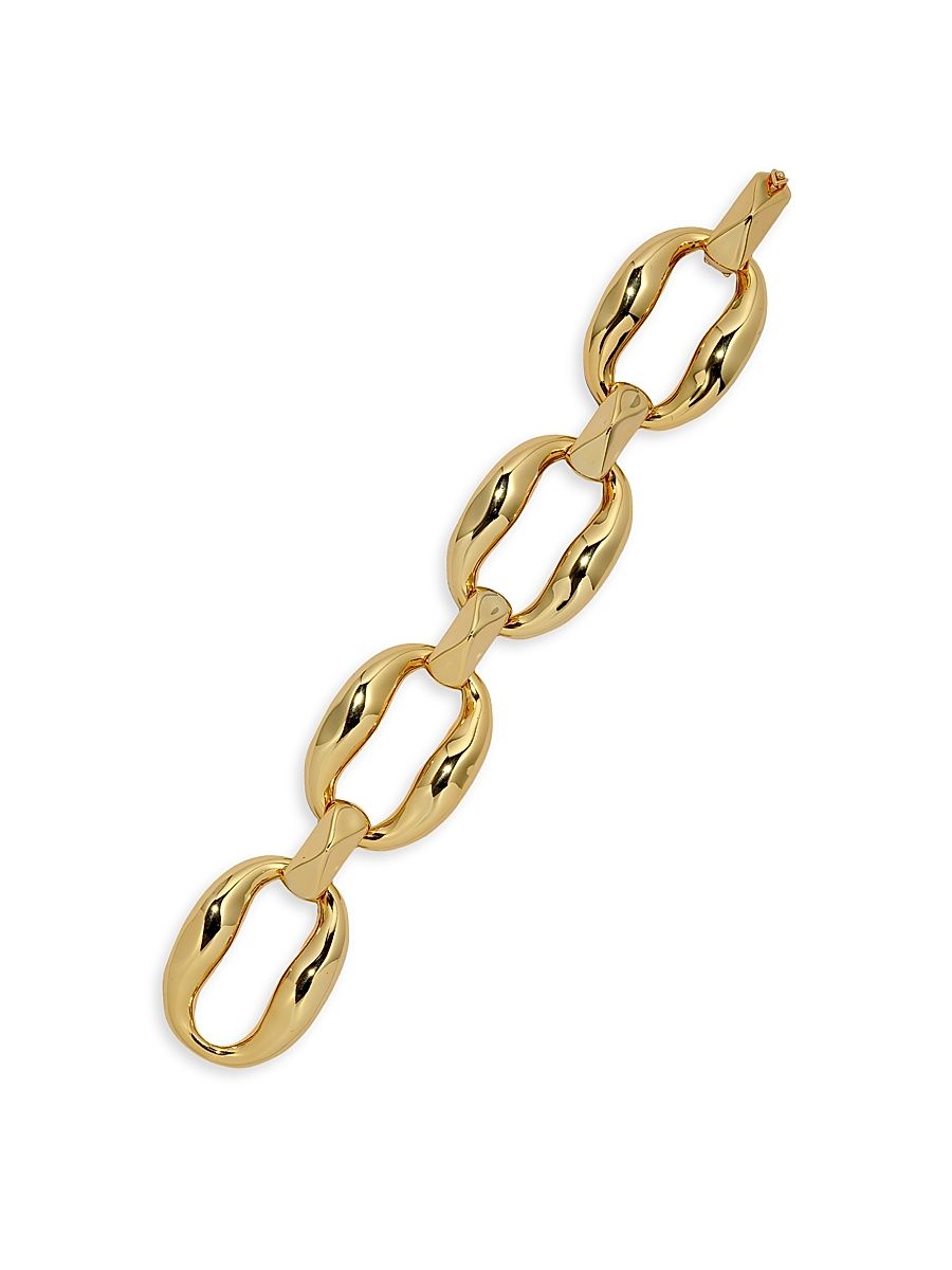 Women's Molten 14K-Gold-Plated Link Bracelet - Gold