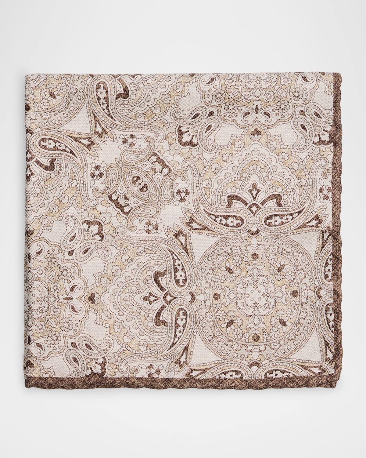 Men & apos;s Silk Paisley Pocket Square