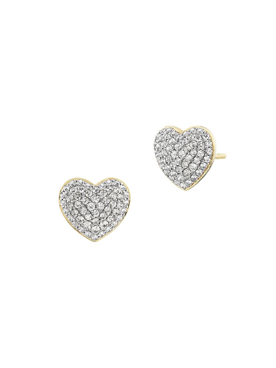 Women's Ombre 18K Yellow Gold & .6 TCW Diamond Stud Earrings - Yellow Gold