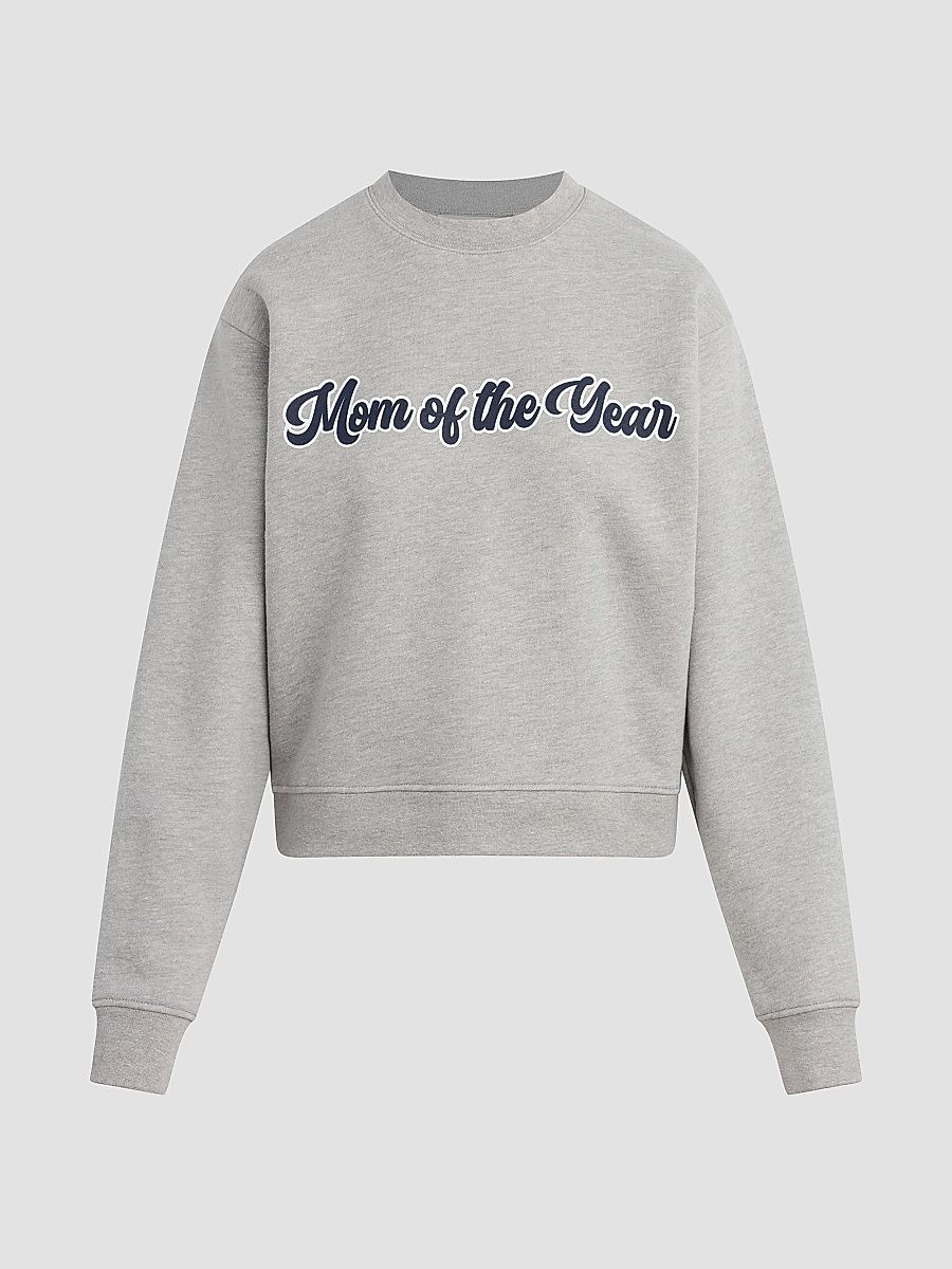 Women's The Mom Of The Year Varsity Sweatshirt - Heather Grey - Size XL