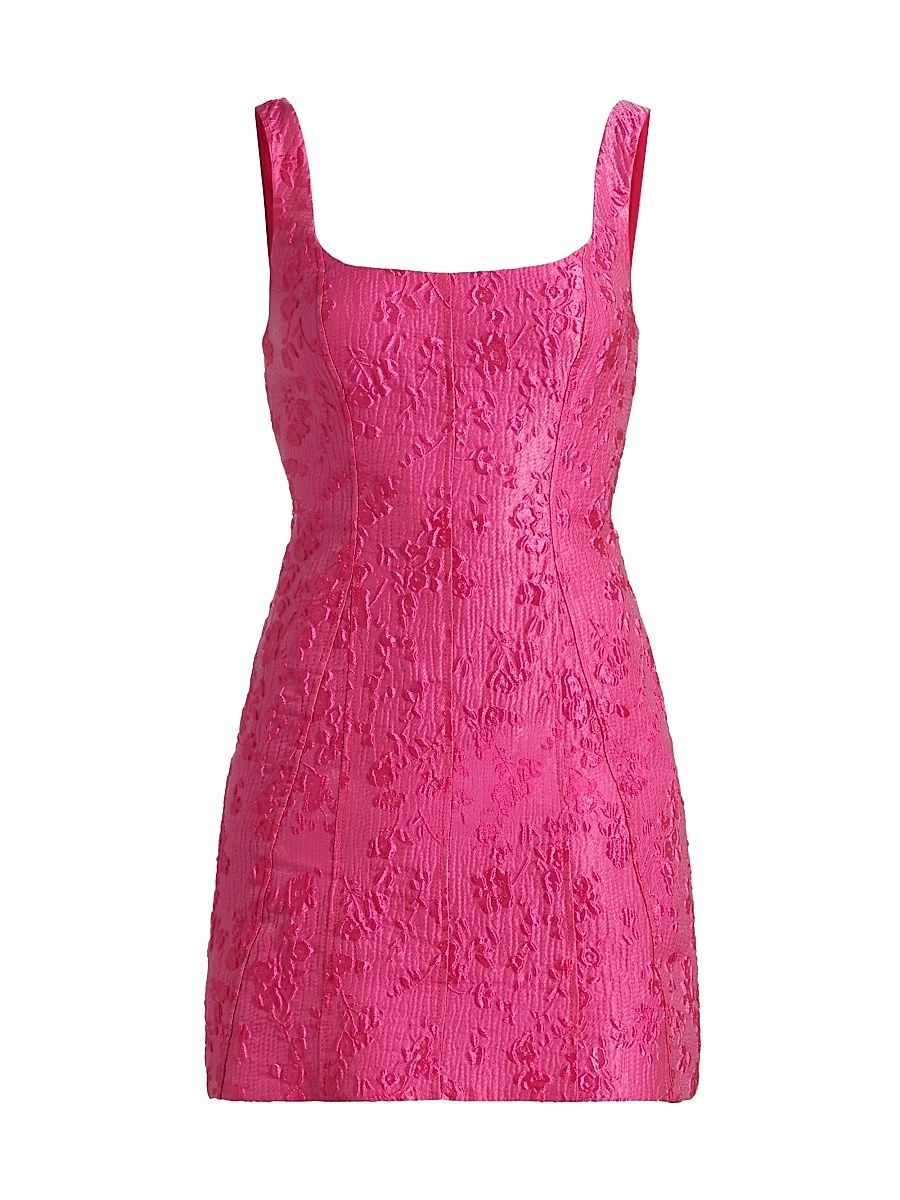Women's Annette Jacquard Minidress - Fuchsia Rose - Size XL