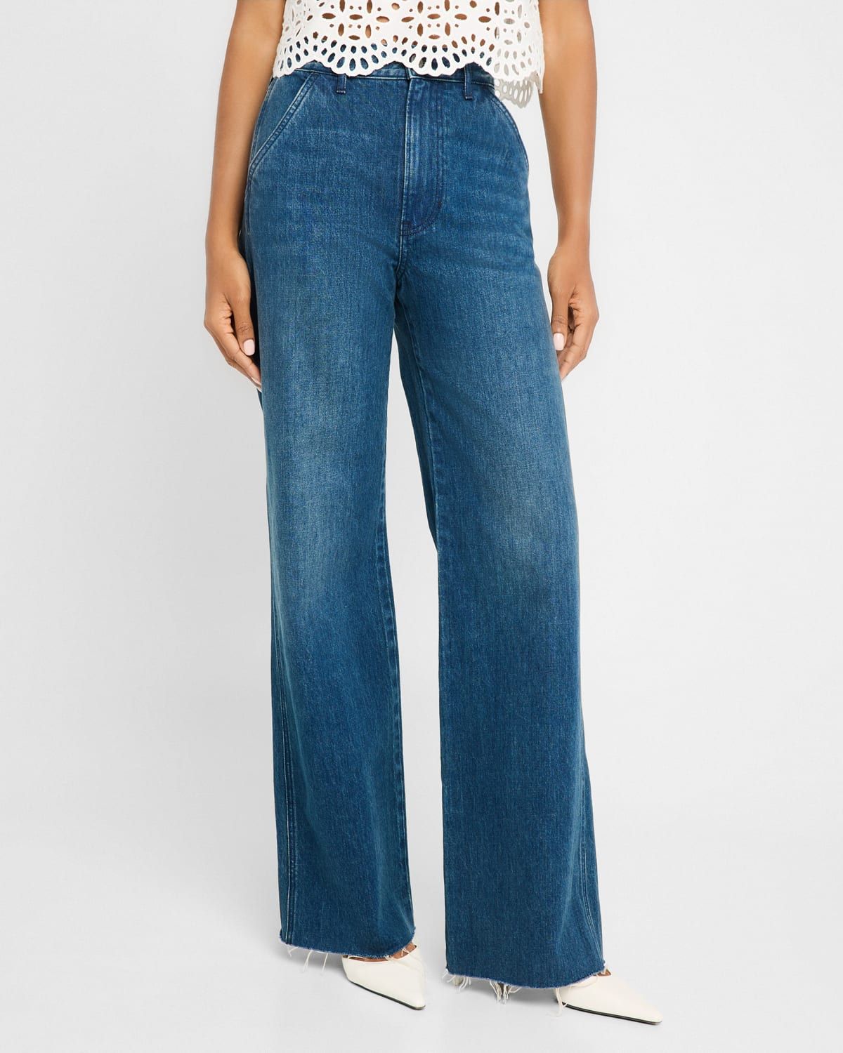 Taylor High-Rise Wide-Leg Jeans