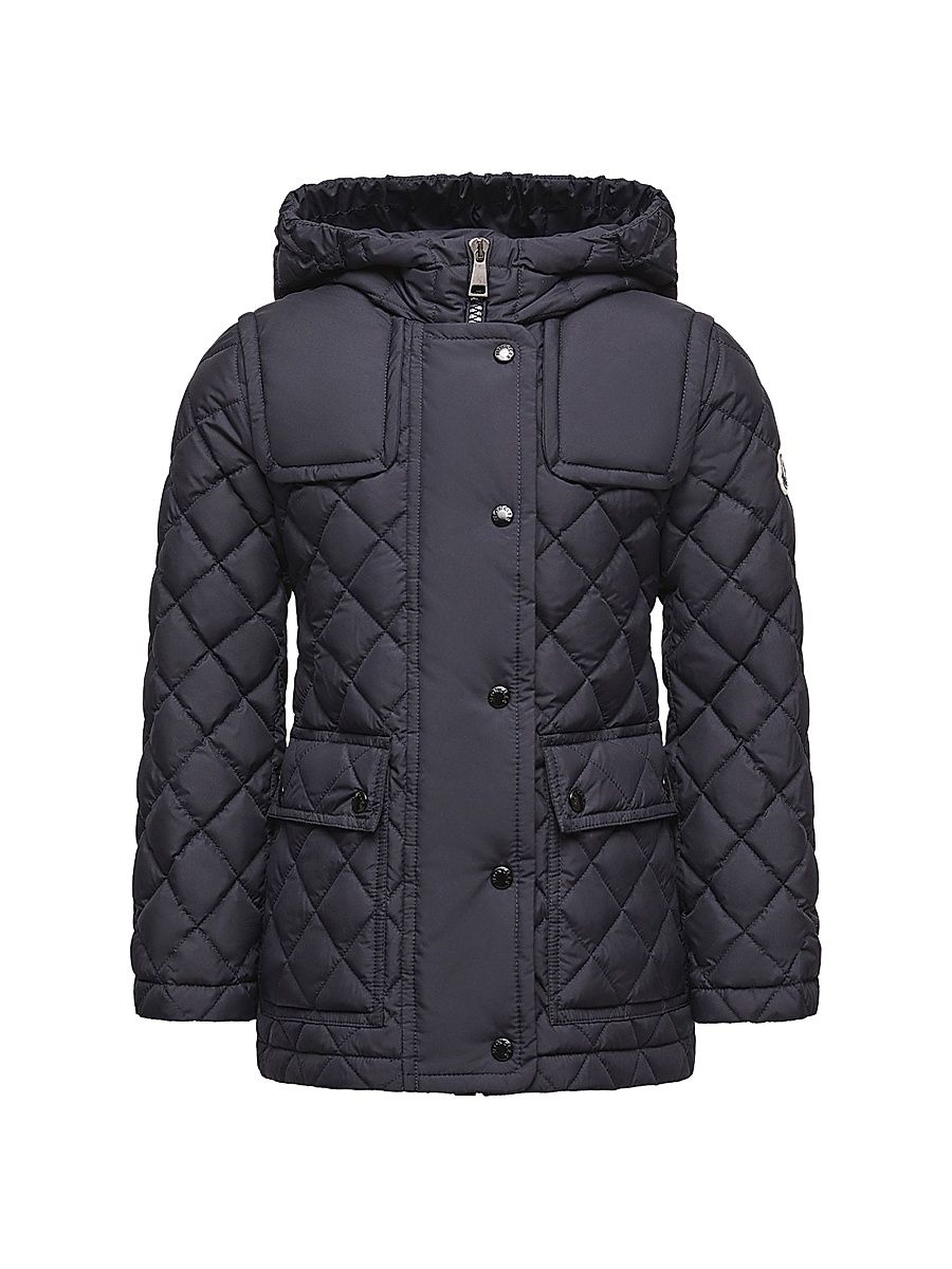 Little Girl's & Girl's Chacenay Puffer Jacket - Navy Blue - Size 12