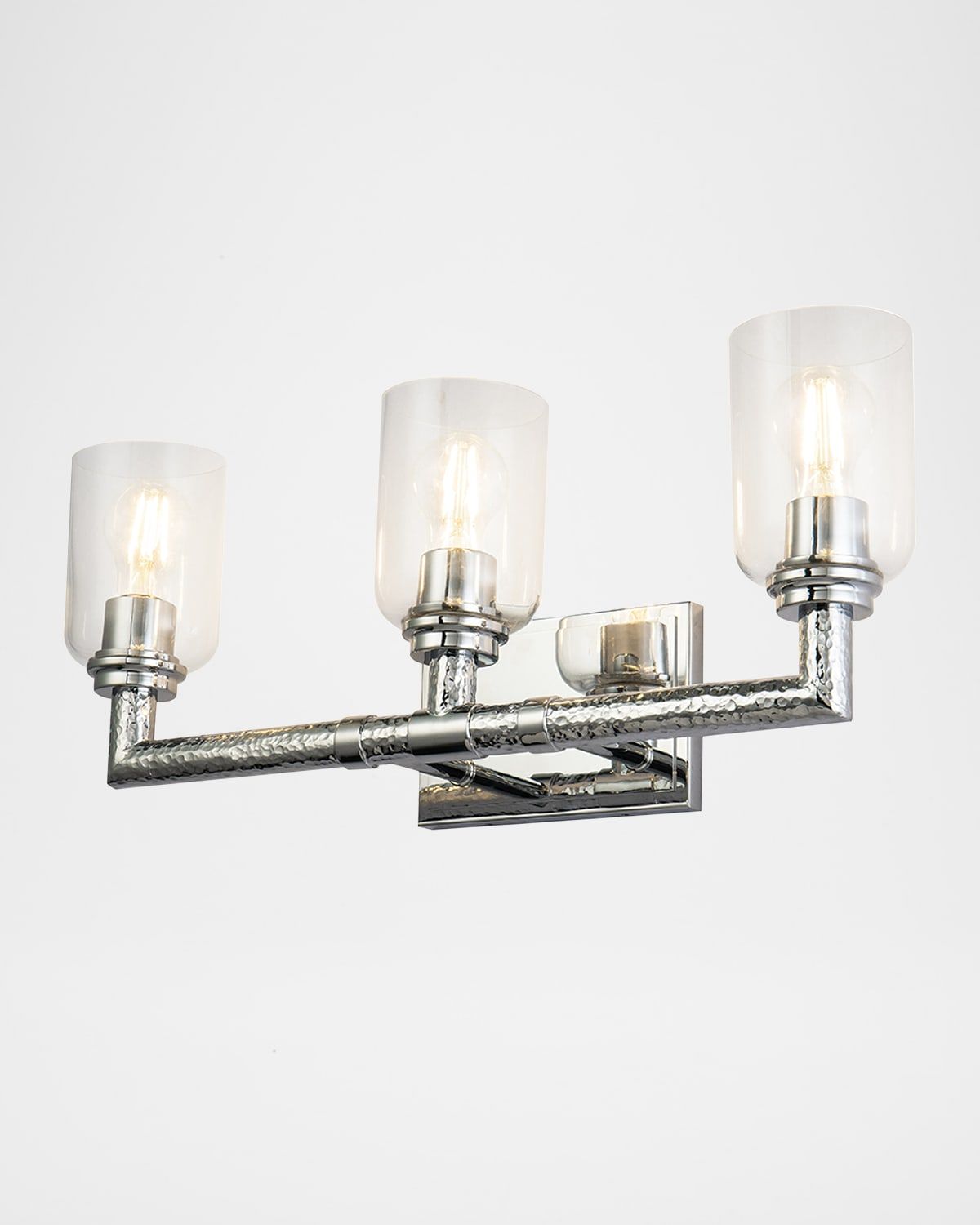 Rampart 3-Light Hammered Bath Vanity Light