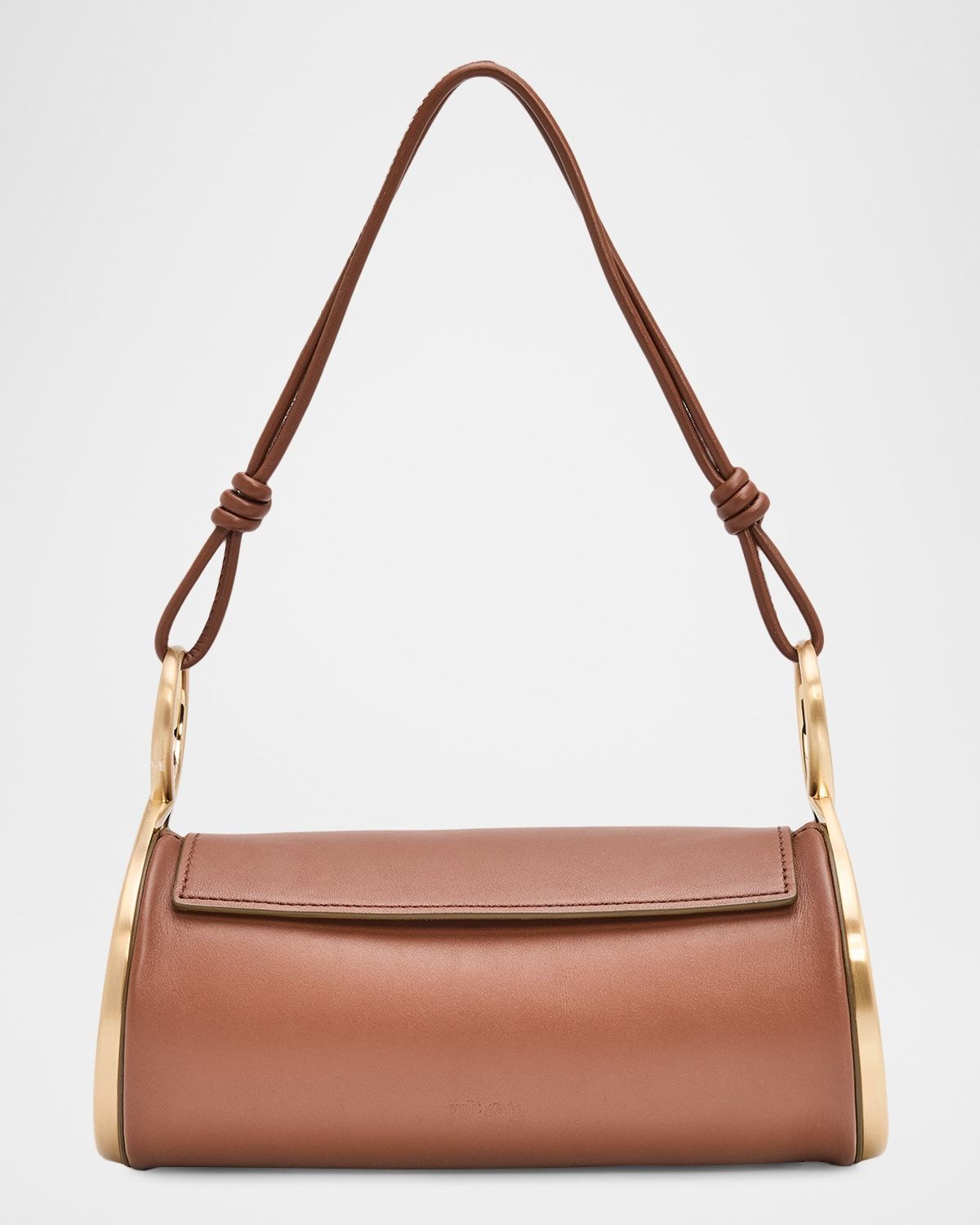 Dahlia Cylindrical Leather Shoulder Bag
