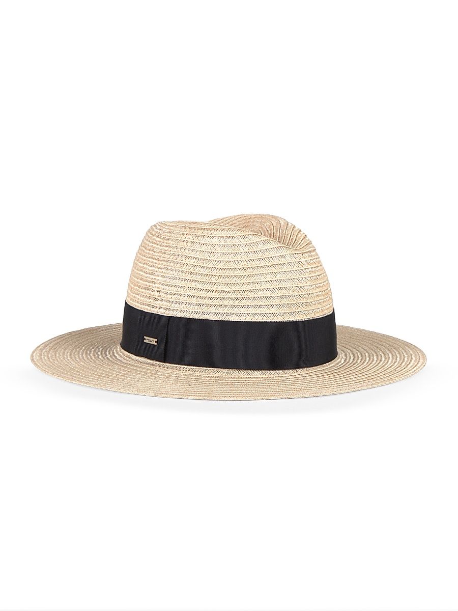 Women's Courtney Grosgrain Packable Fedora - Natural