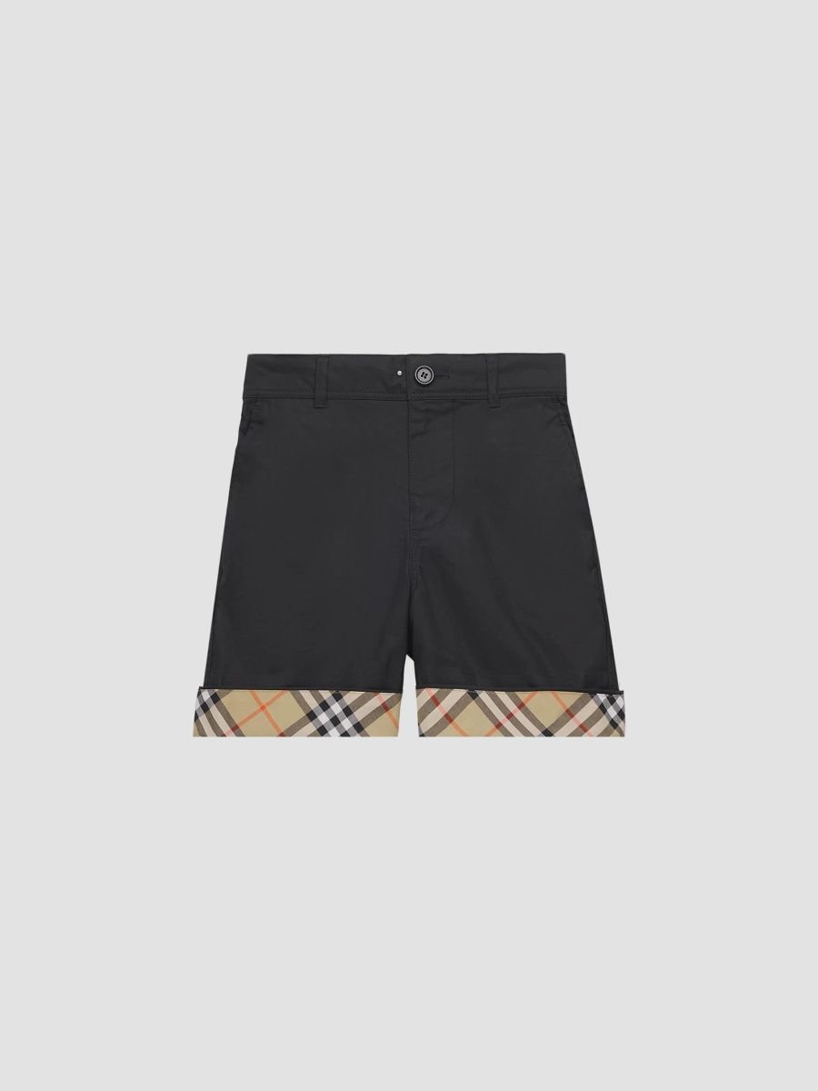 Burberry Boy's Little Boy's & Boy's Check-Trimmed Shorts - Black - Size 10