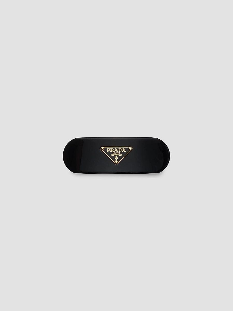 Prada Women's Plexiglas Hair Clip - Black