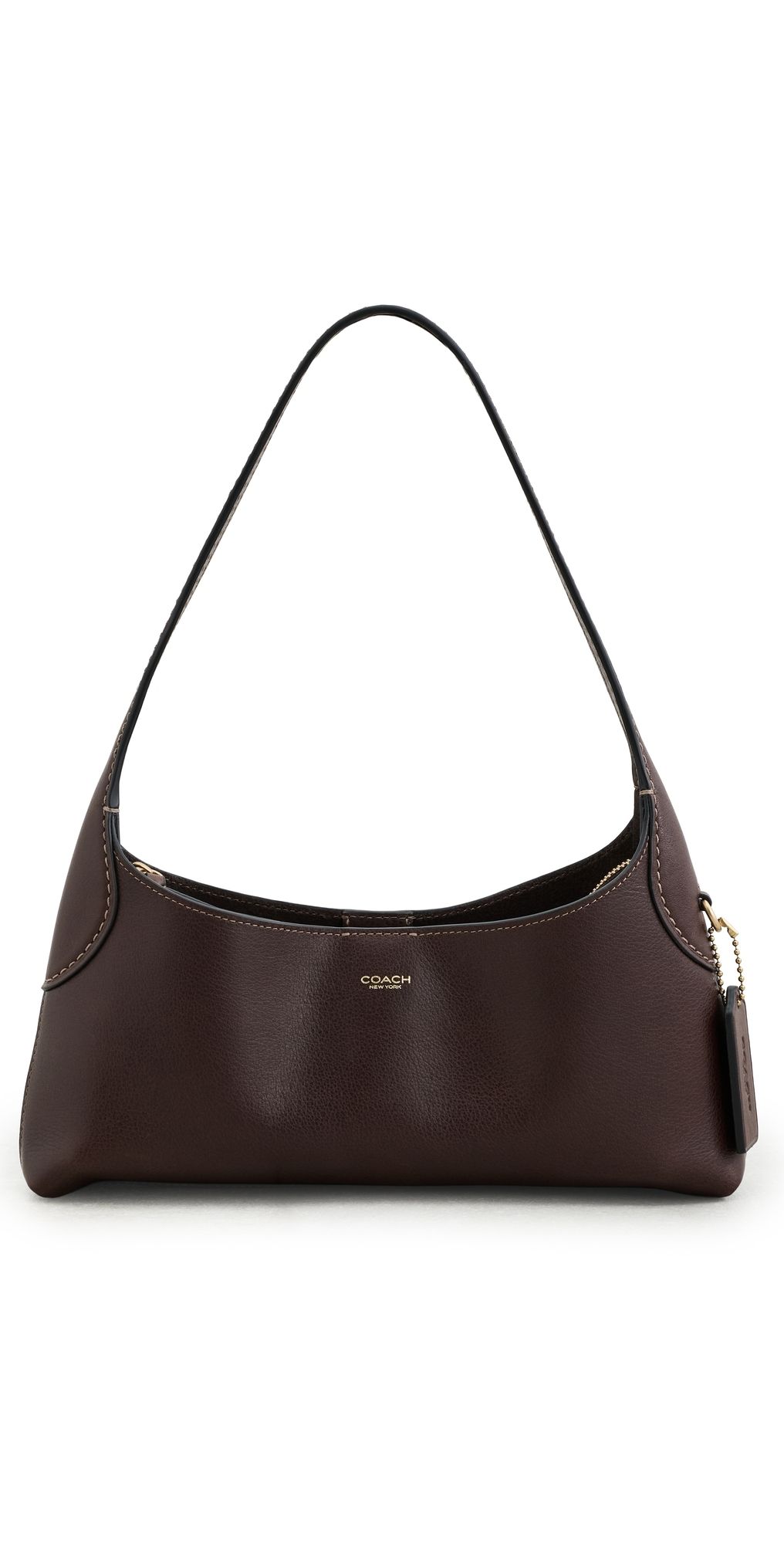 Coach Natural Grain Leather Brooklyn 26 Shoulder Bag Maple One Size