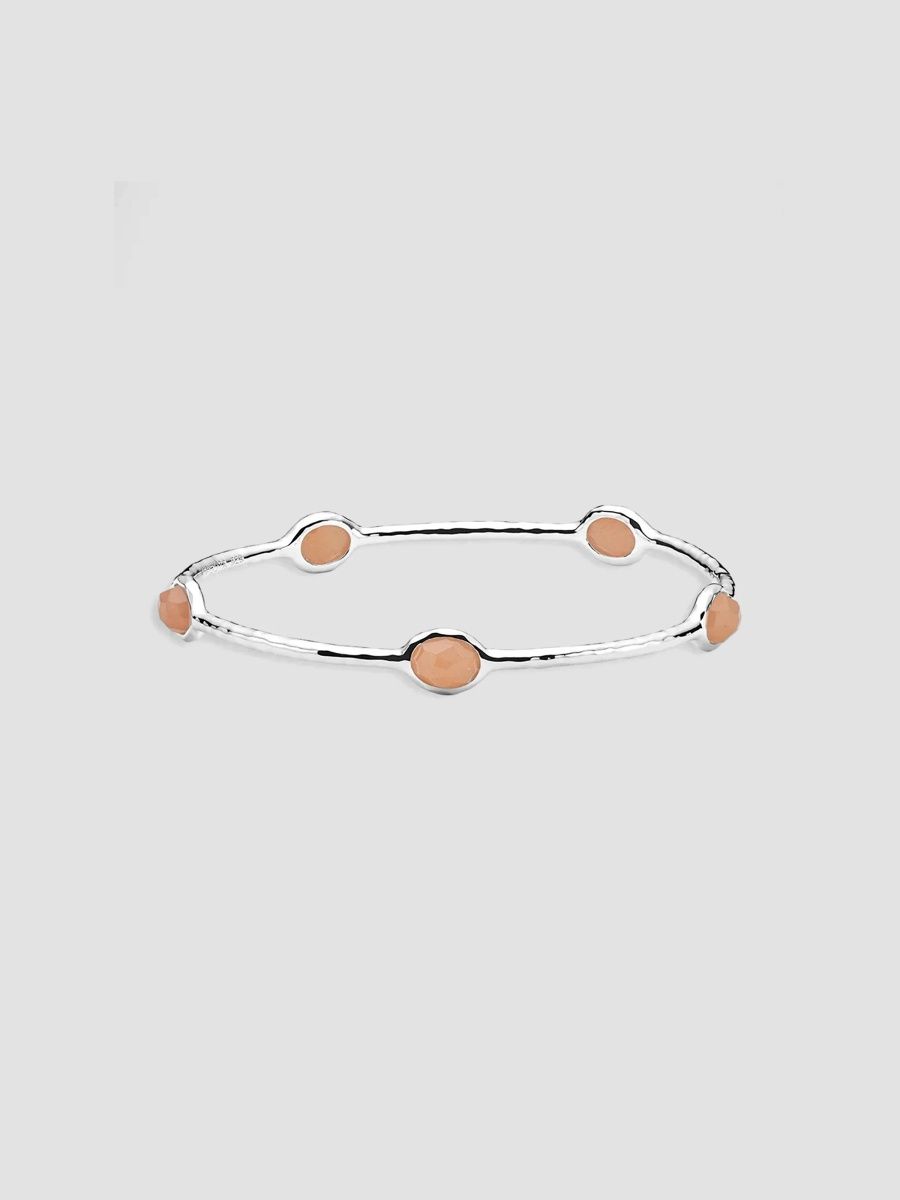 Ippolita Women's Rock Candy Sterling Silver & Peach Moonstone Bangle - Peach