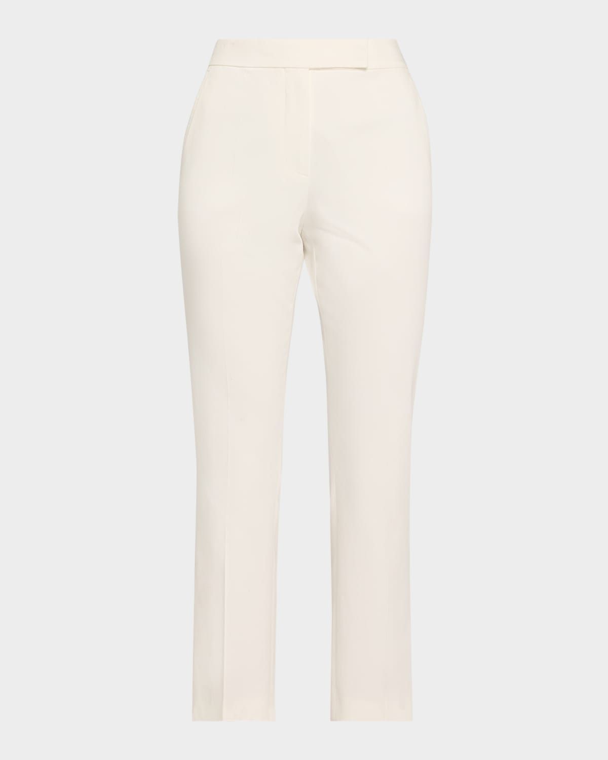 Okra Cropped Cotton Stretch Pants