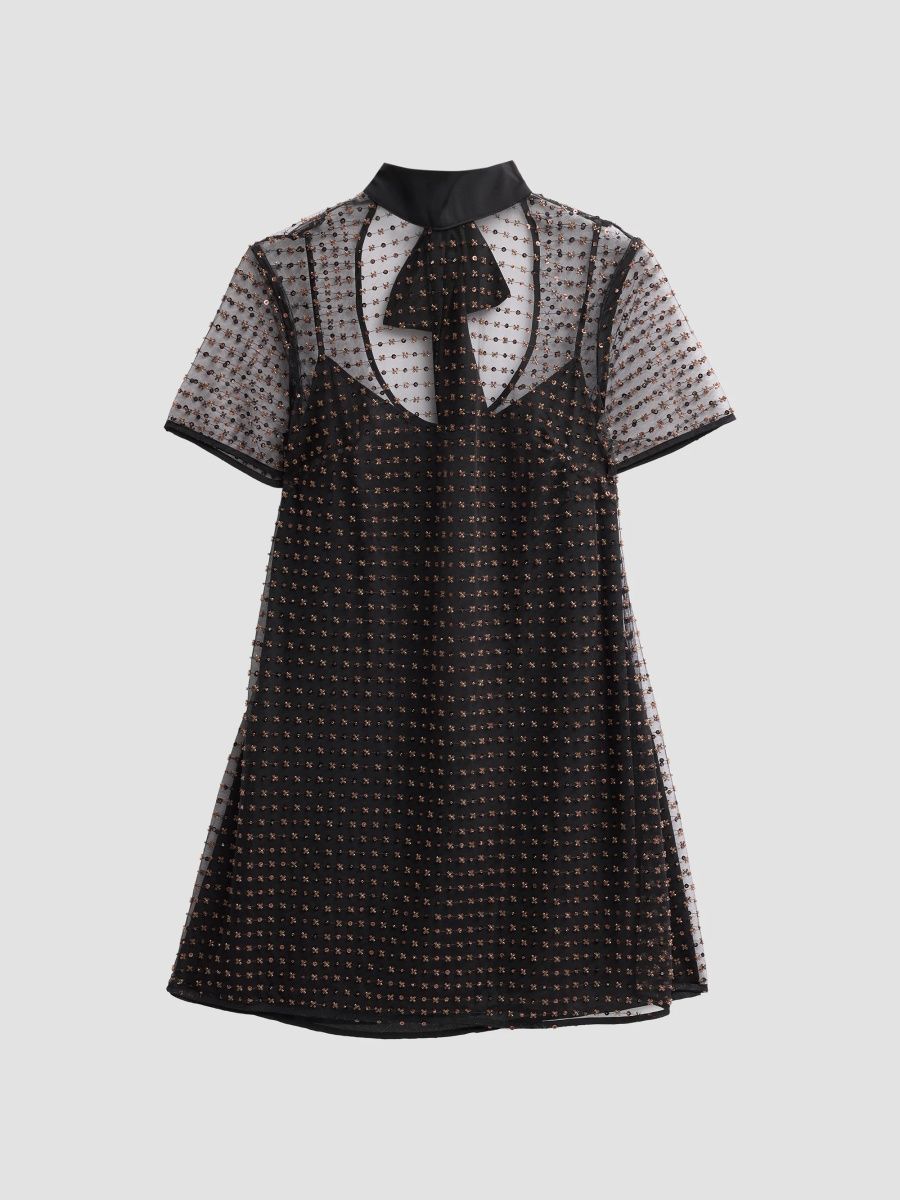 Staud Women's Ilana Embellished Mini Dress - Good Night - Size XL