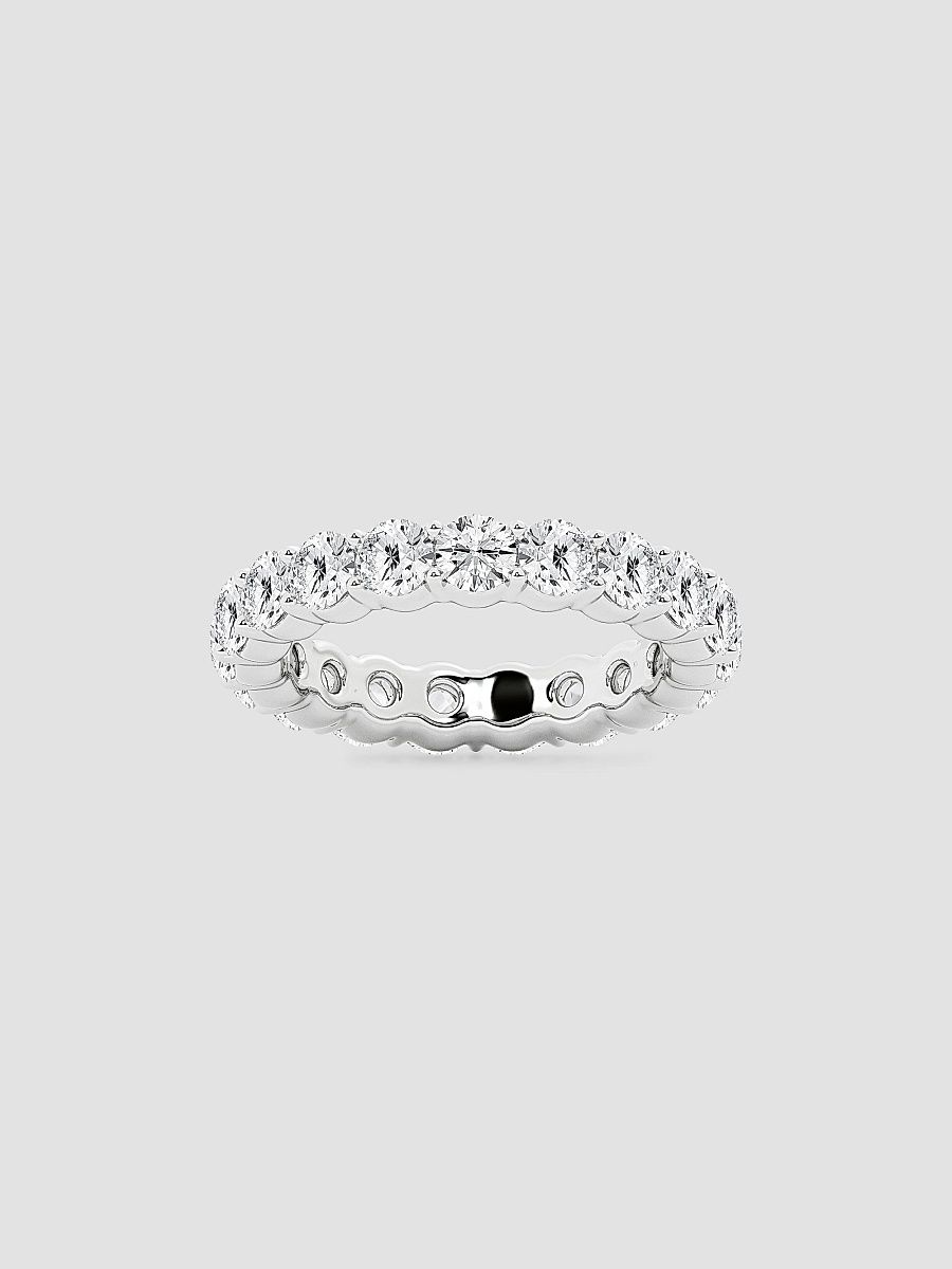 Saks Fifth Avenue Collection Women's 14K White Gold & Round Natural Diamond Eternity Band/2.00-5.00 TCW - 3 Tcw - Size 7