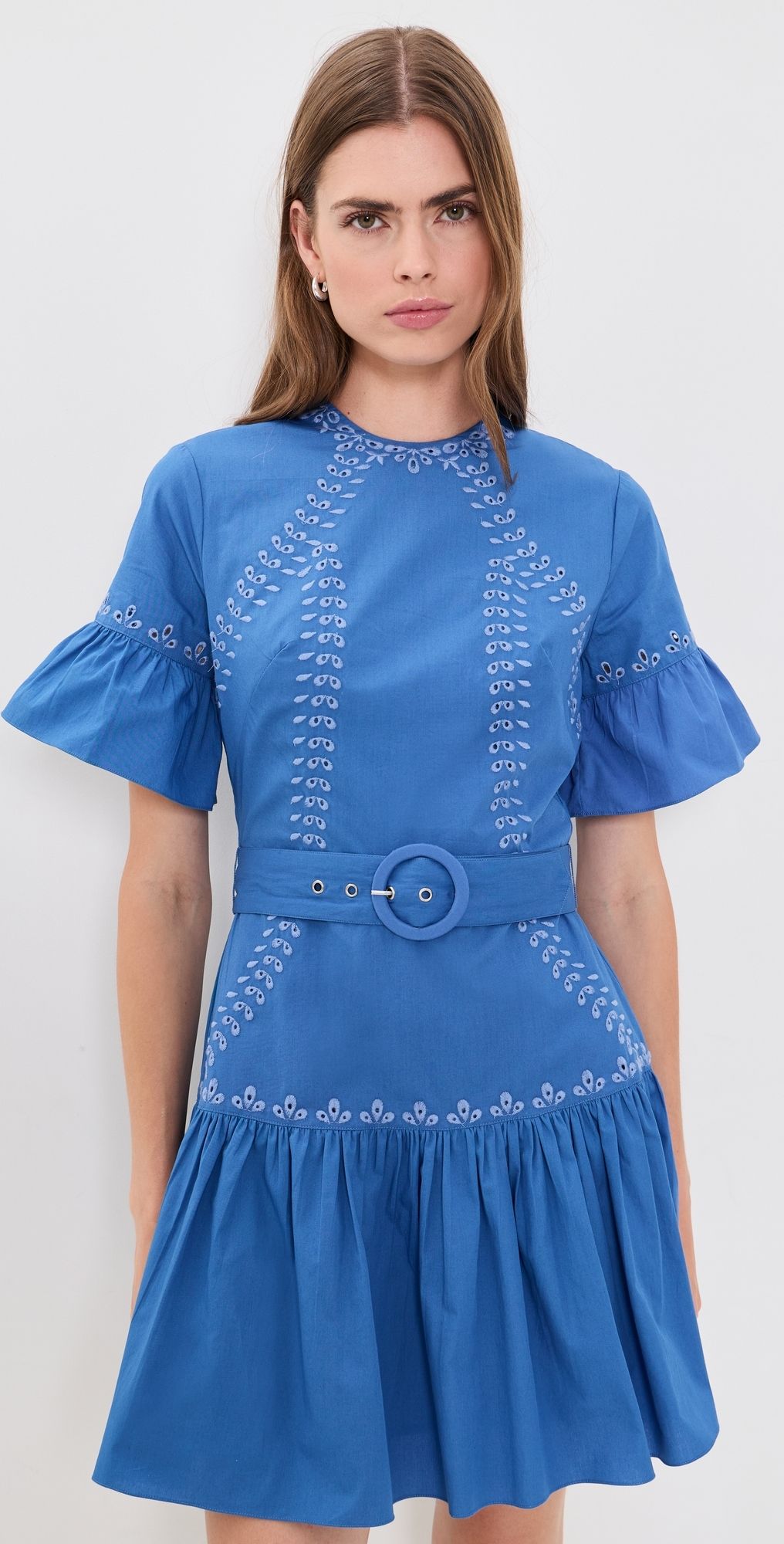 Shoshanna Tessa Mini Dress Marina 6