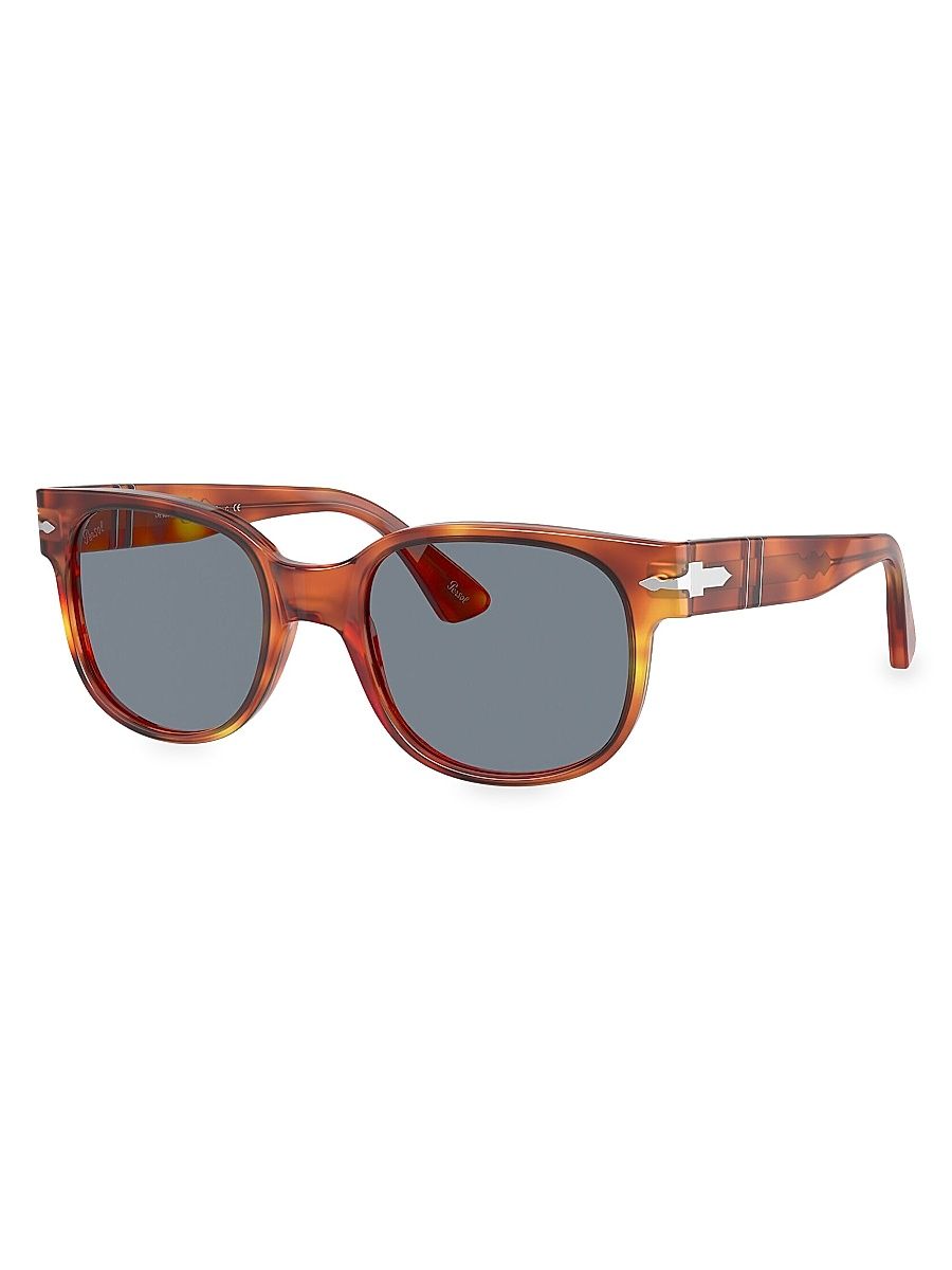 Men's Persol 51MM Square Sunglasses - Brown