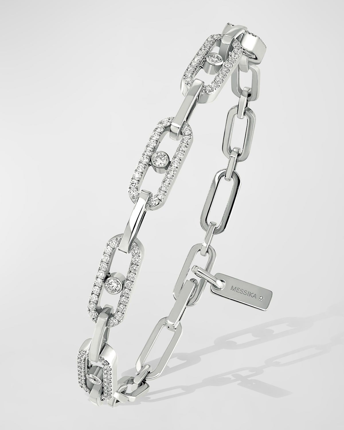 MOVE UNO 18K WHITE GOLD MULTI-DIAMOND BRACELET