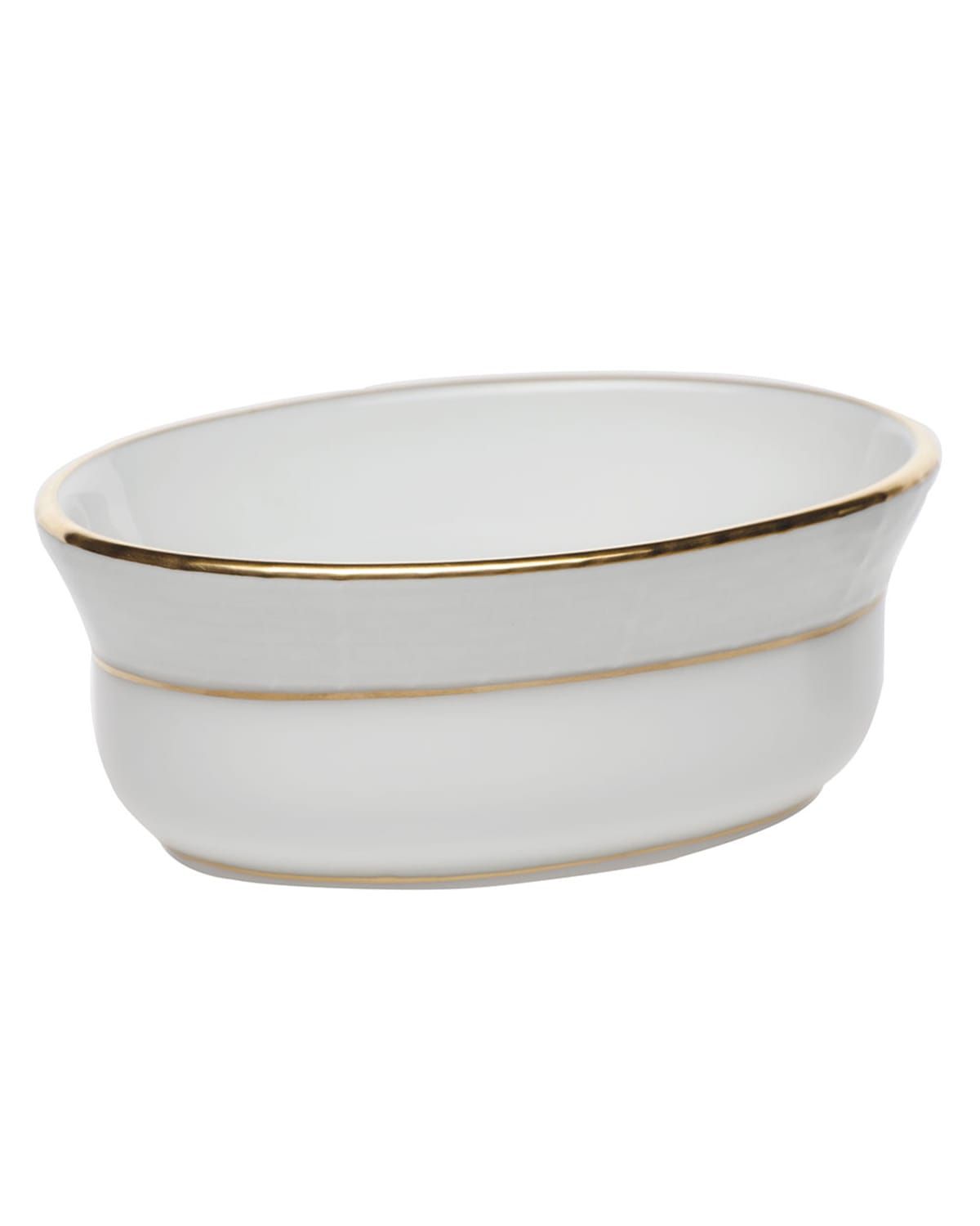 Golden Edge Mini Oval Bowl