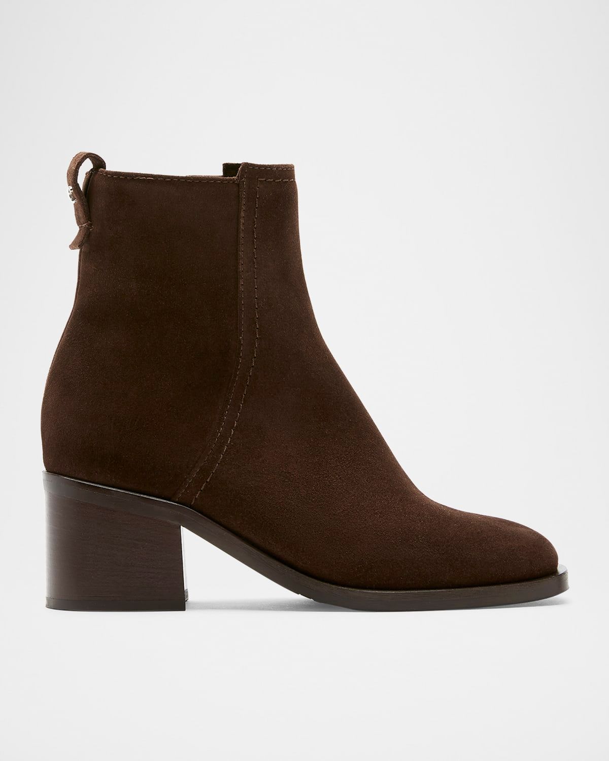 Jordan Suede Square-Toe Zip Booties