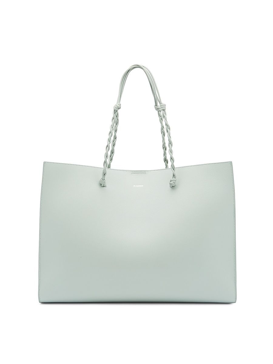 Women's Tangle East West Leather Shopper Tote Bag - Jade