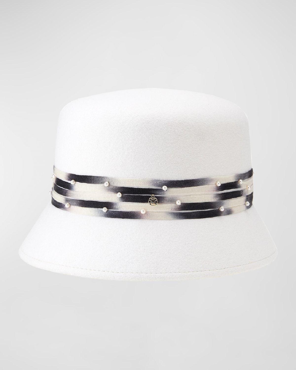 Mini New Kendall Pearly Tie-Dye Wool Bucket Hat