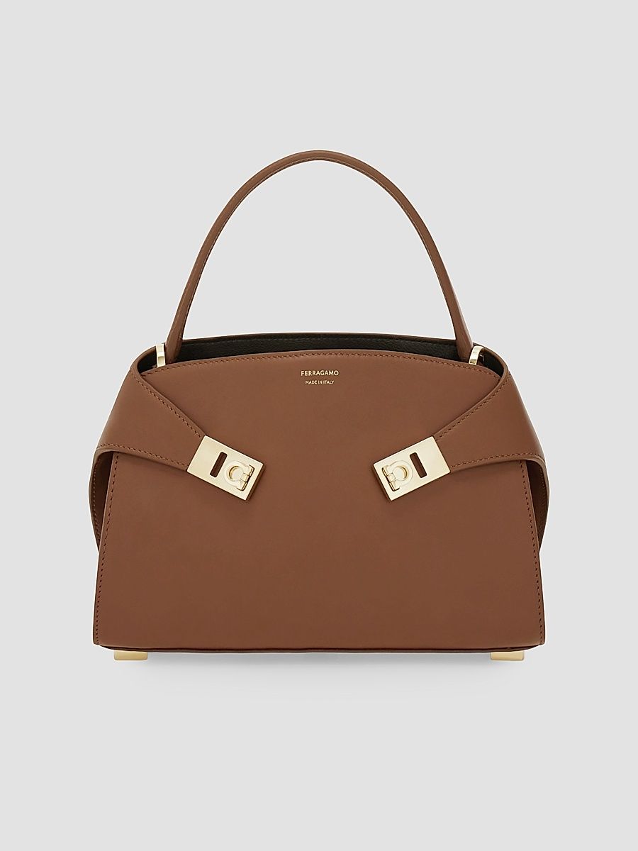 Women's Hug Extra-Small Leather Shoulder Bag - New Cognac