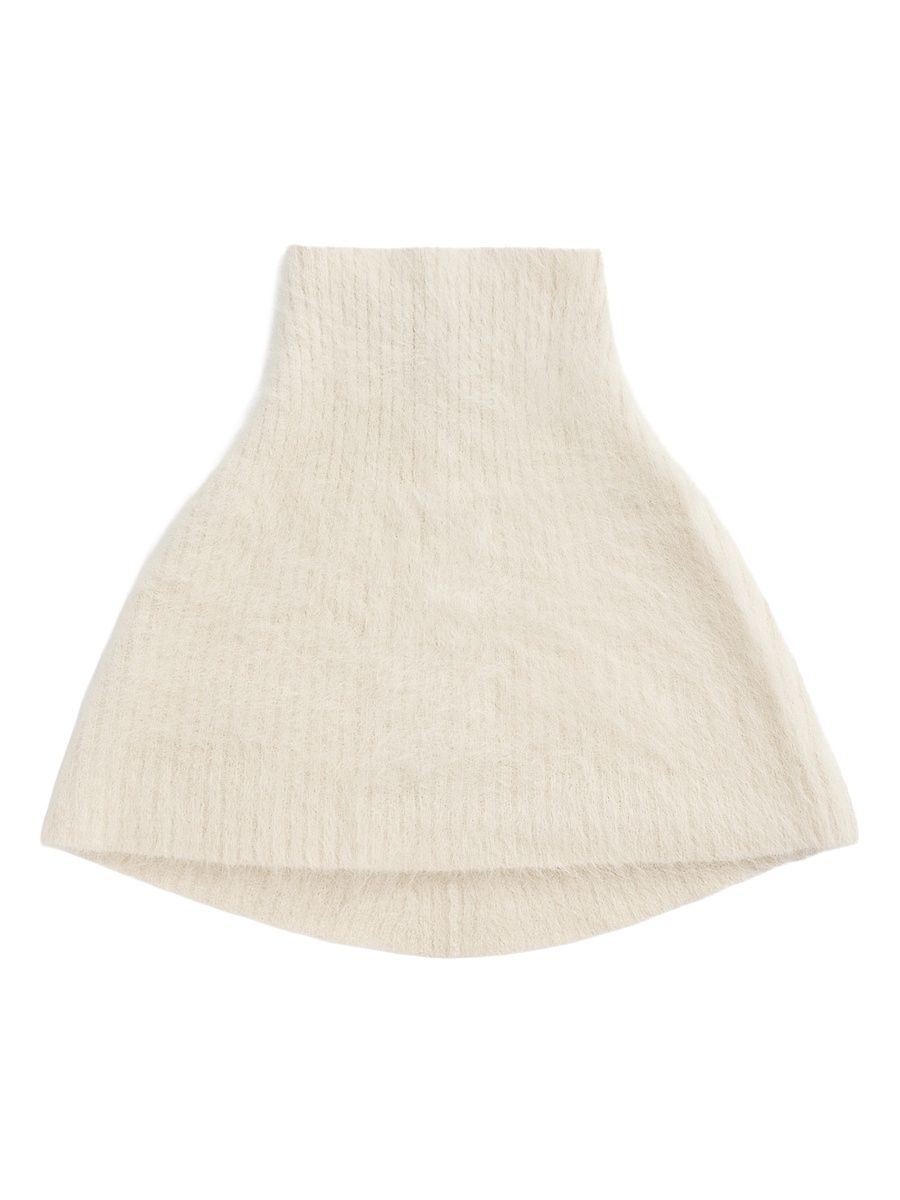 Women's Funnel Alpaca-Blend Neck Warmer - Ecru