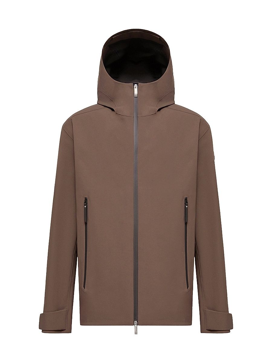 Men's Marana 3-in-1 Hooded Short Down Jacket - Brown - Size XXXL