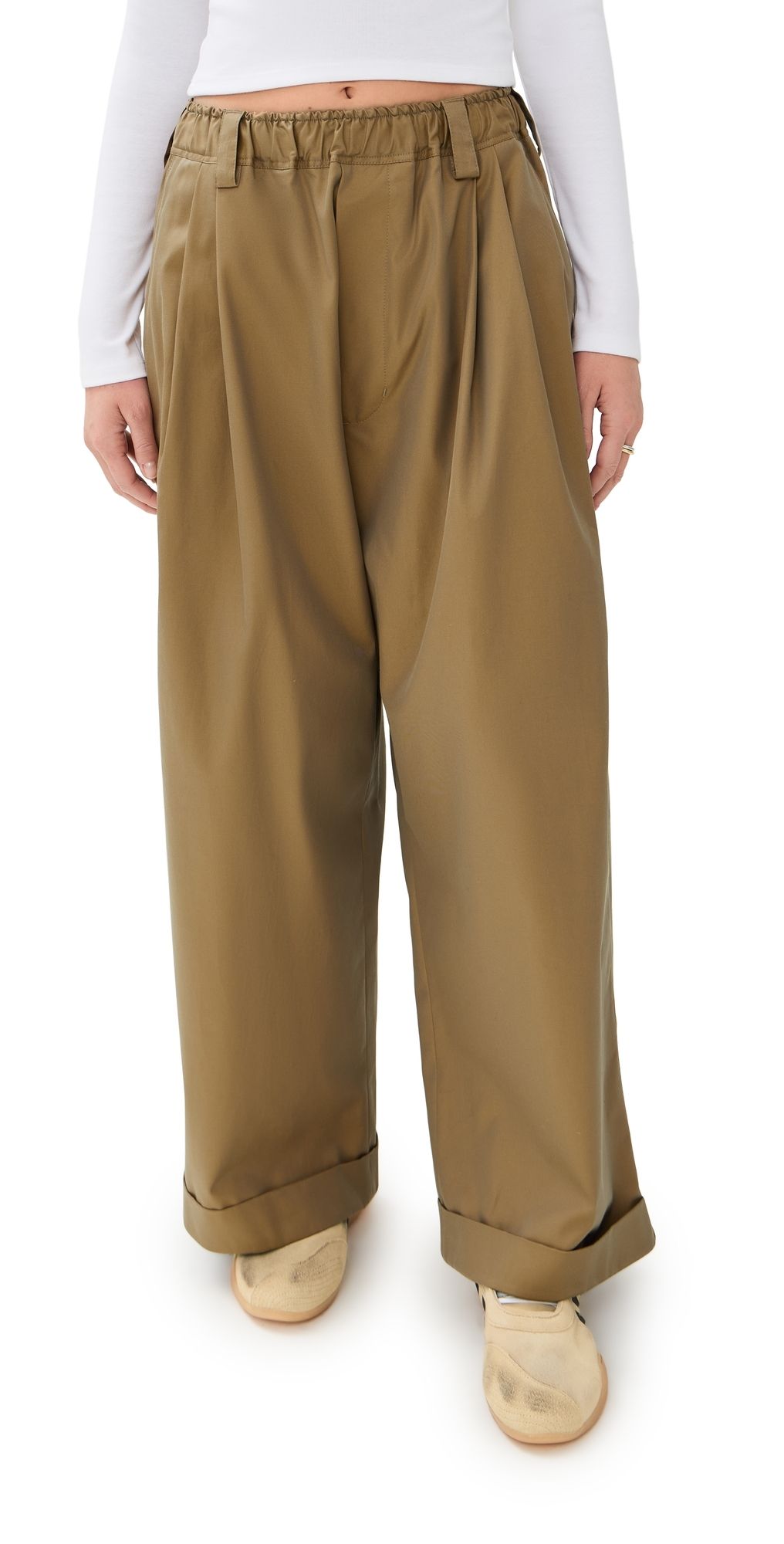 Meryll Rogge Drawstring Chino Pants Sand L