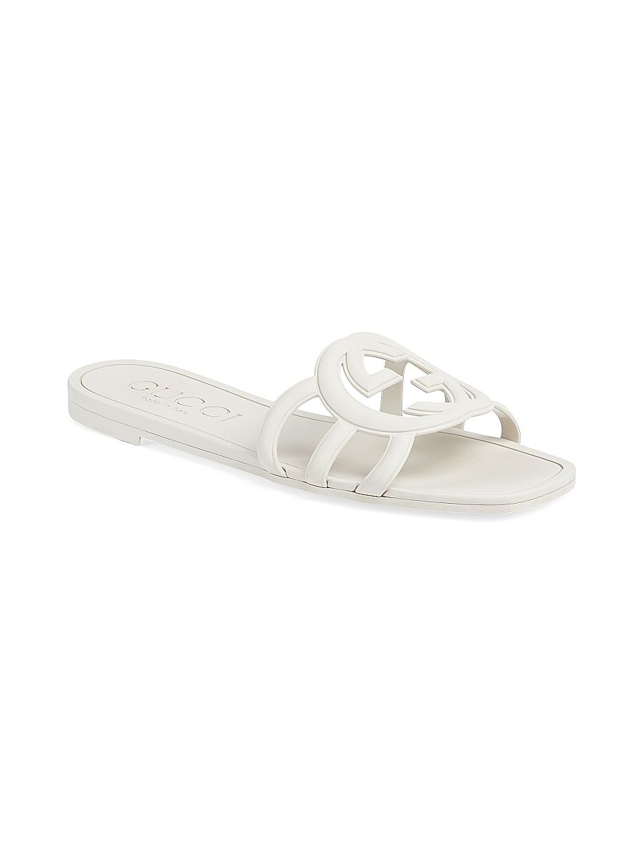 Women's Palma Rubber Slides - Mystic White - Size 10 Sandals