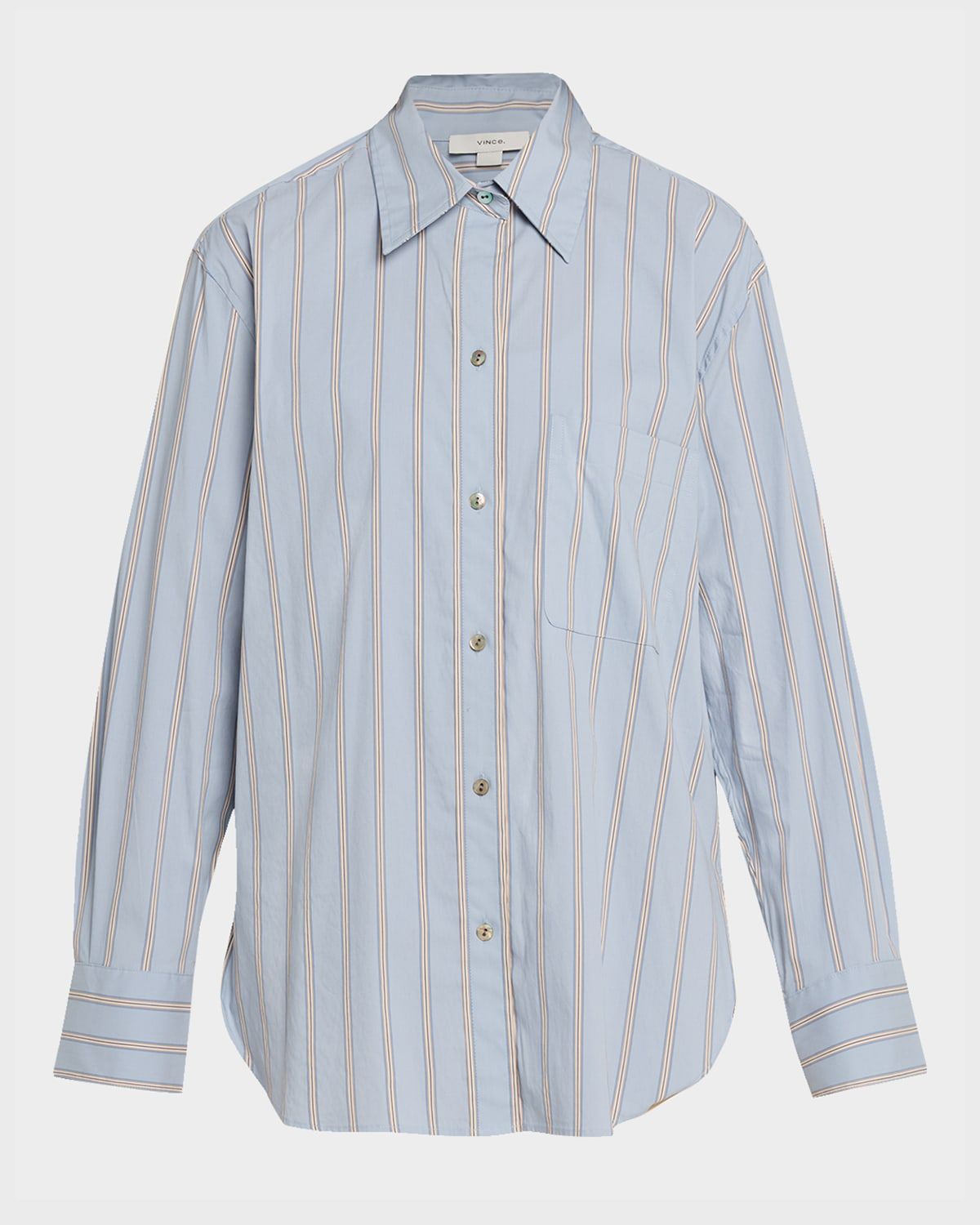 Stripe Button-Front Shirt