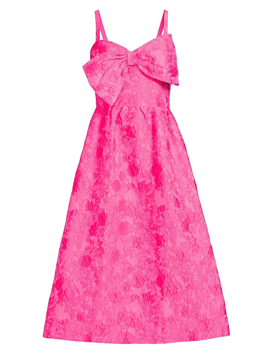 Women's Ellara Jacquard Midi-Dress - Passion Fruit - Size 6