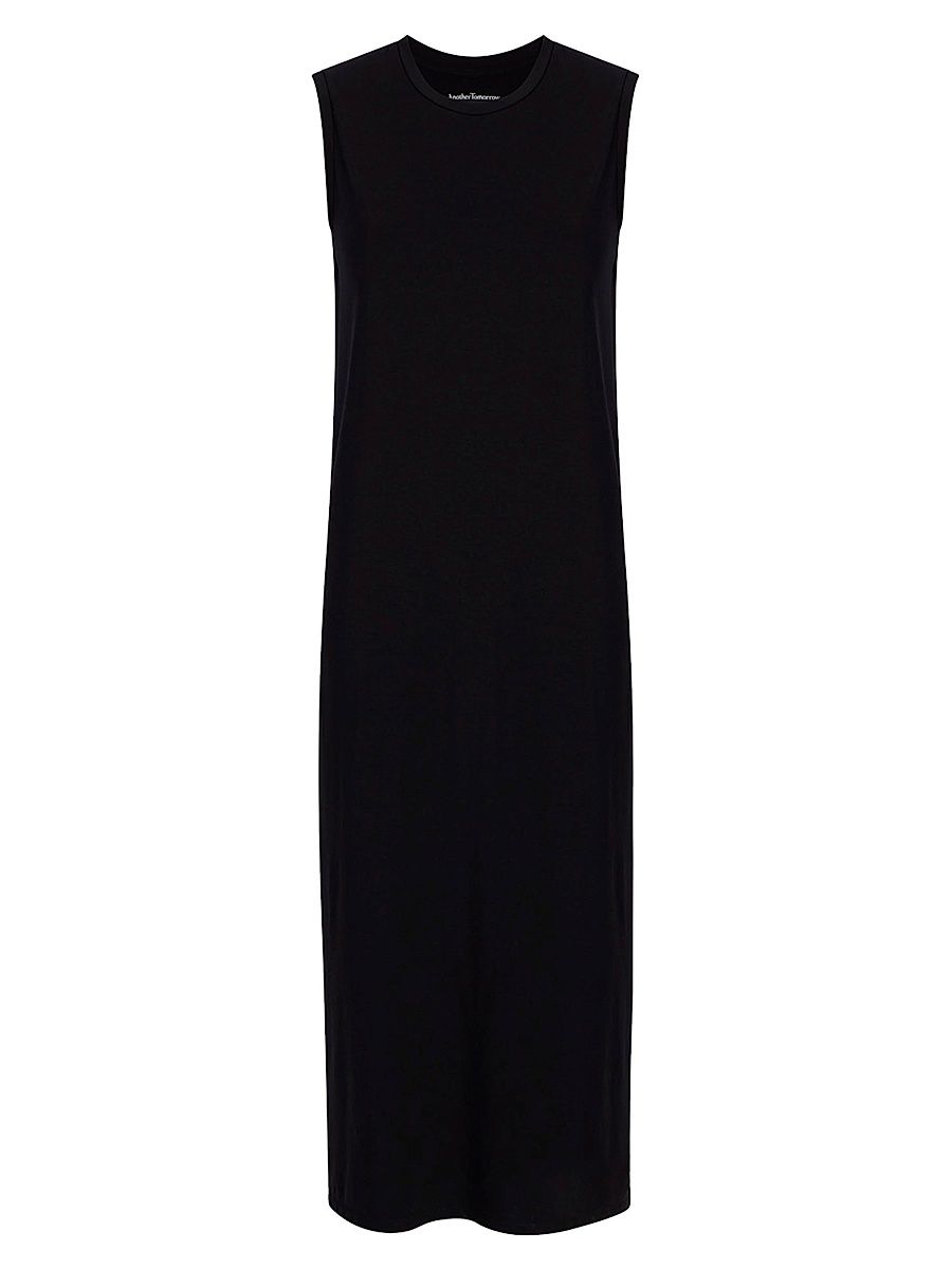 Women's Sleeveless Tee Dress - Black - Size Medium