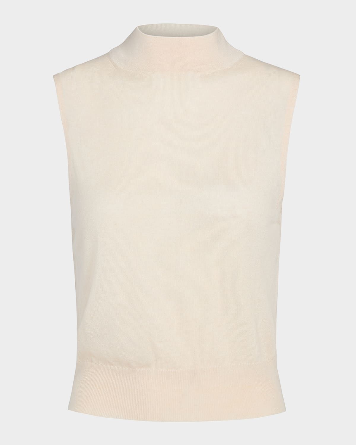 Sleeveless Mock-Neck Top