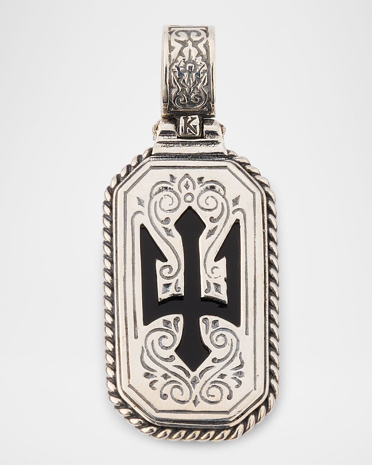 Men & apos;s Hydra Sterling Silver Onyx Pendant
